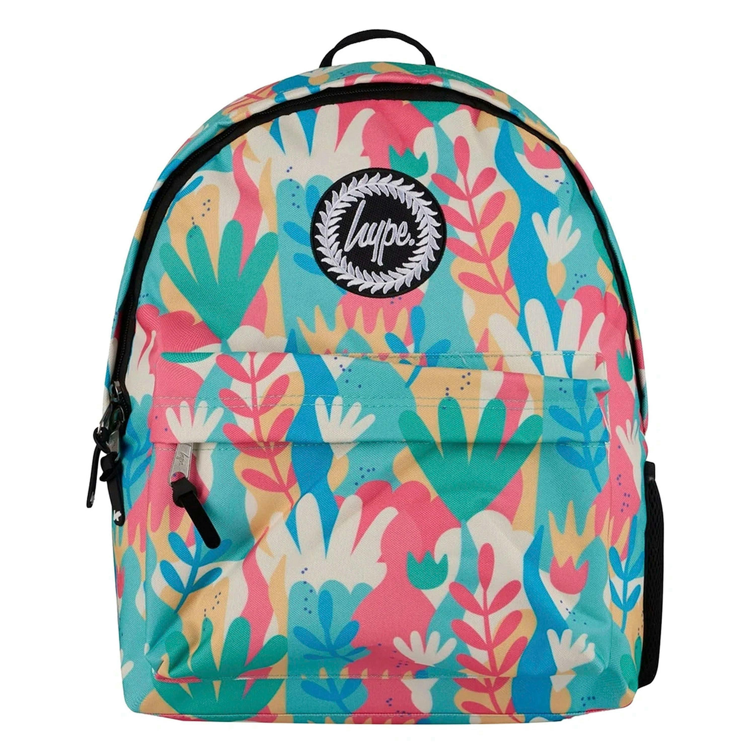 Unisex Pastel Floral Backpack with Padded Straps | Durable School Travel Bag , view 1 of 4