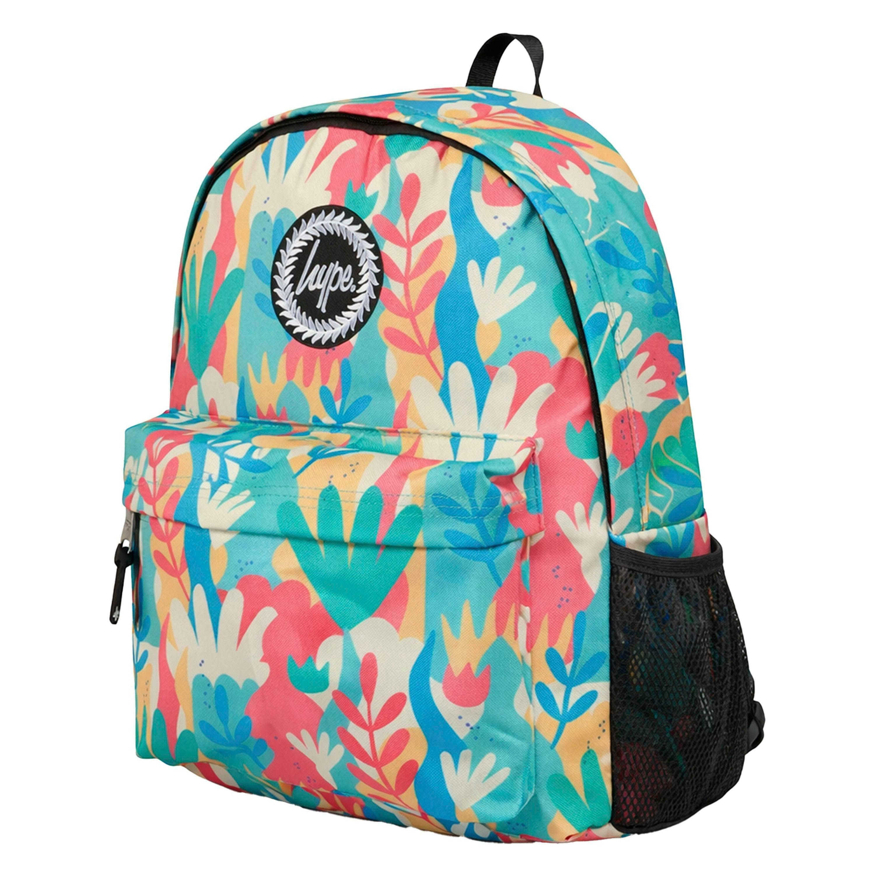 Unisex Pastel Floral Backpack with Padded Straps | Durable School Travel Bag , view 3 of 4