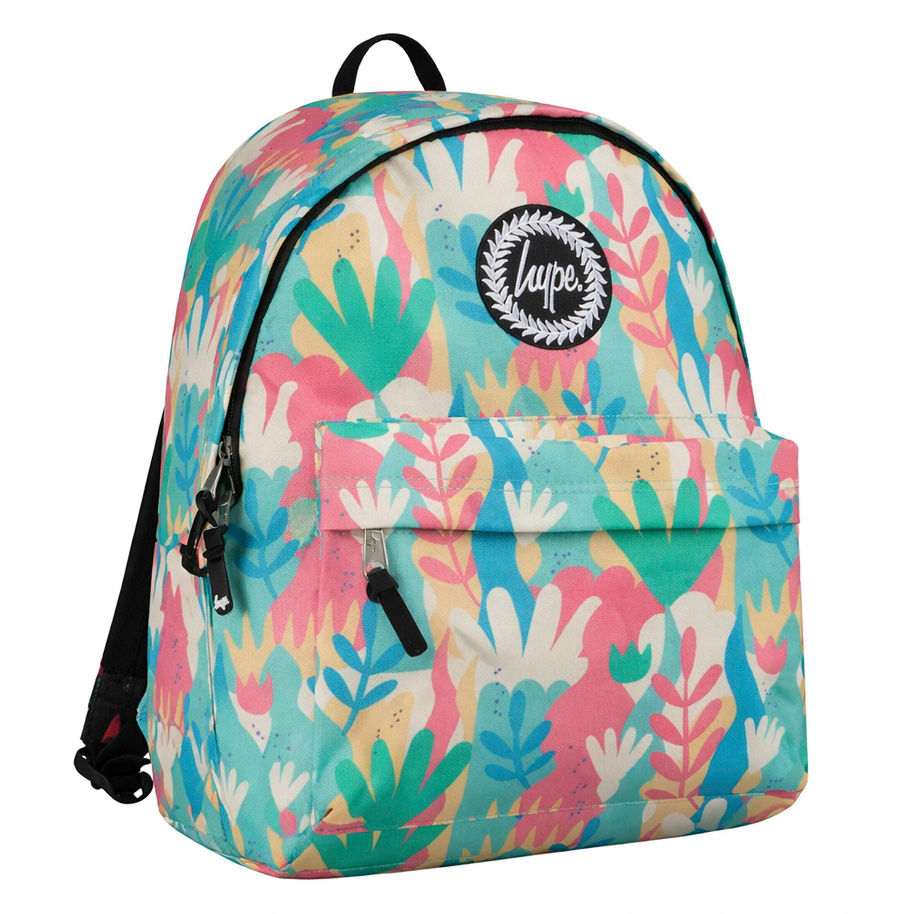 Unisex Pastel Floral Backpack with Padded Straps | Durable School Travel Bag , view 4 of 4