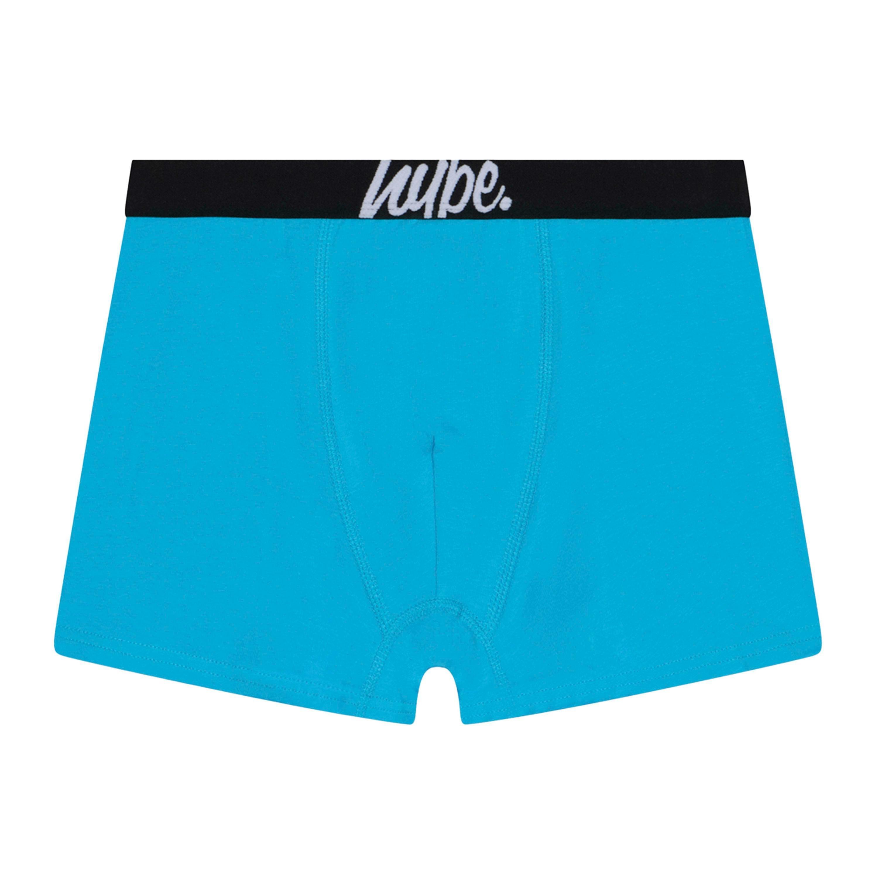 3 Pack Boys Boxers Black, Turquoise & Pool Print Soft Breathable Underwear , view 5 of 5