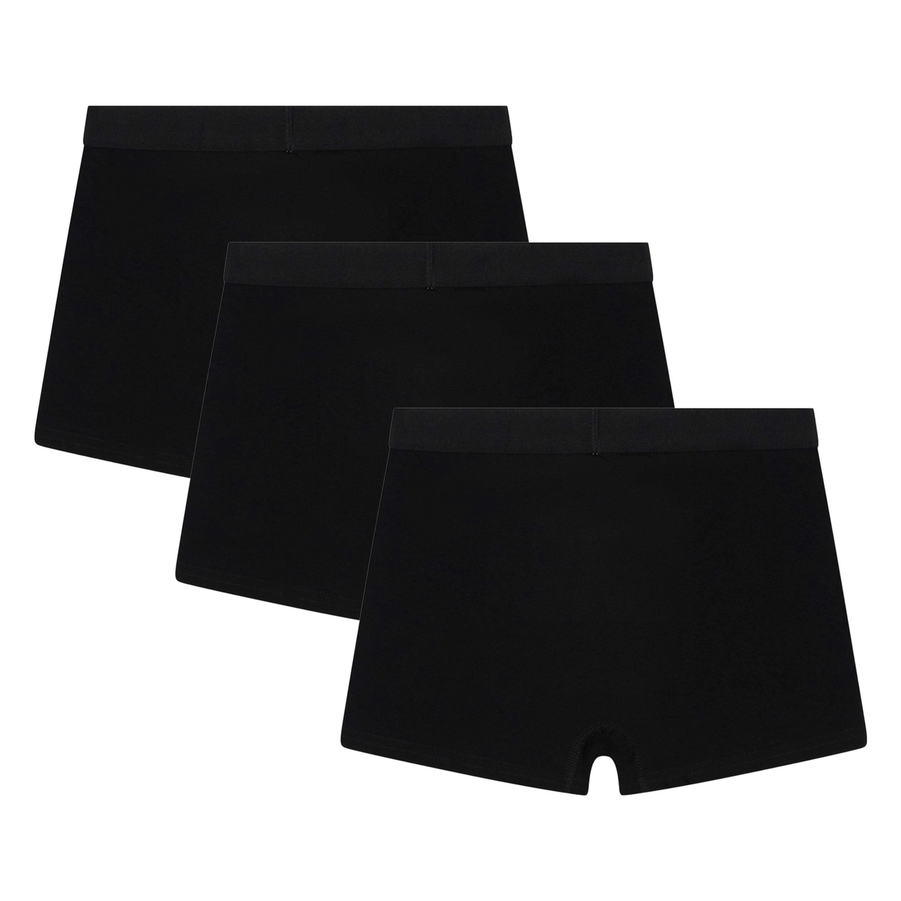 3 Pack Boys Boxers Black Soft Breathable Underwear , view 2 of 4
