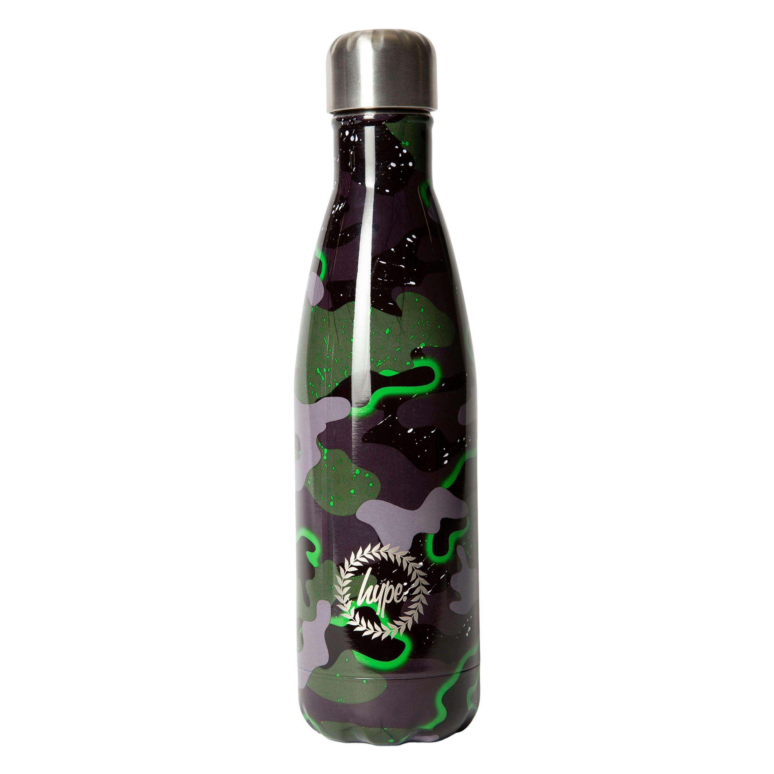 500ml Thermal Water Bottle | Green Camo Stainless Steel Insulated Leak Proof , view 1 of 5