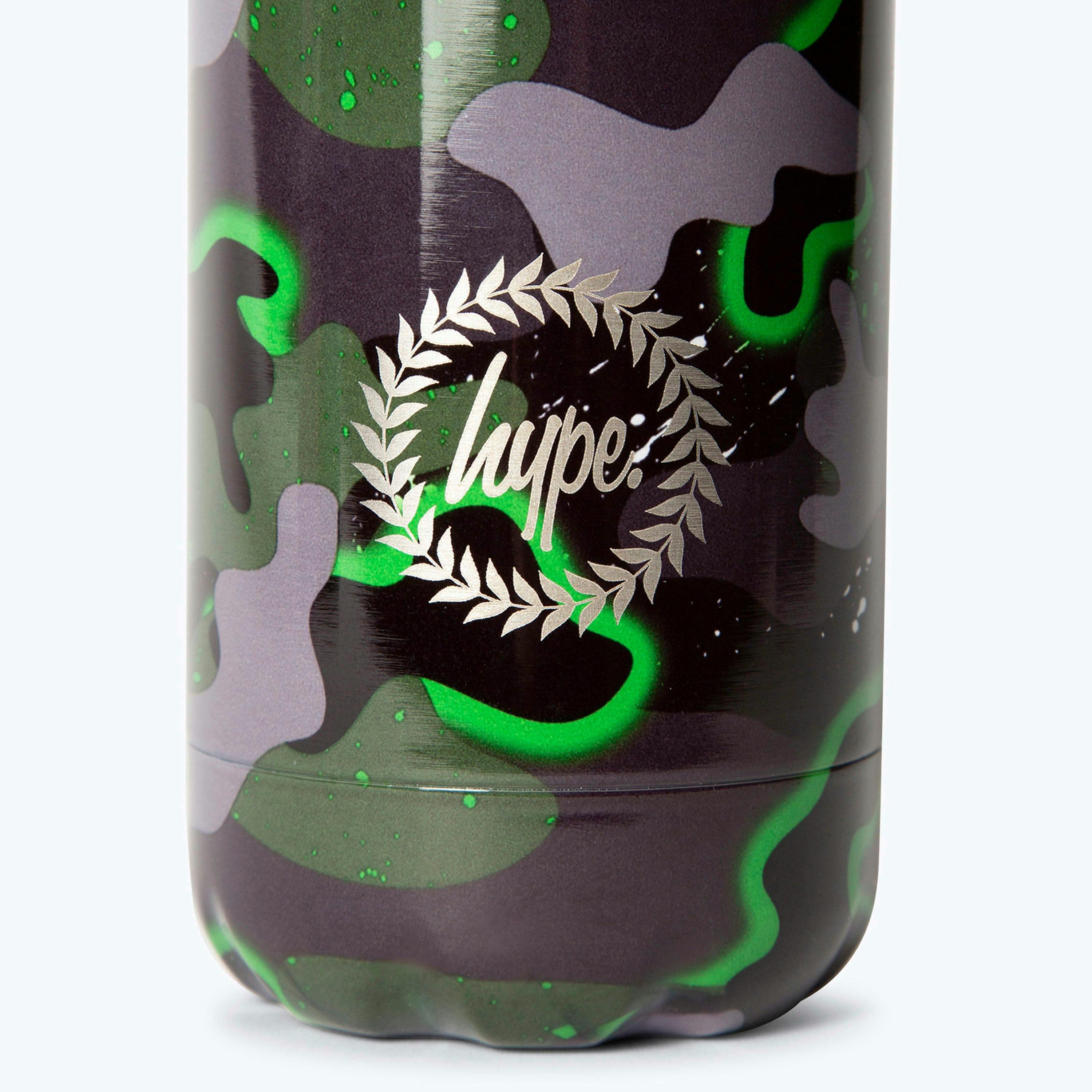 500ml Thermal Water Bottle | Green Camo Stainless Steel Insulated Leak Proof , view 3 of 5