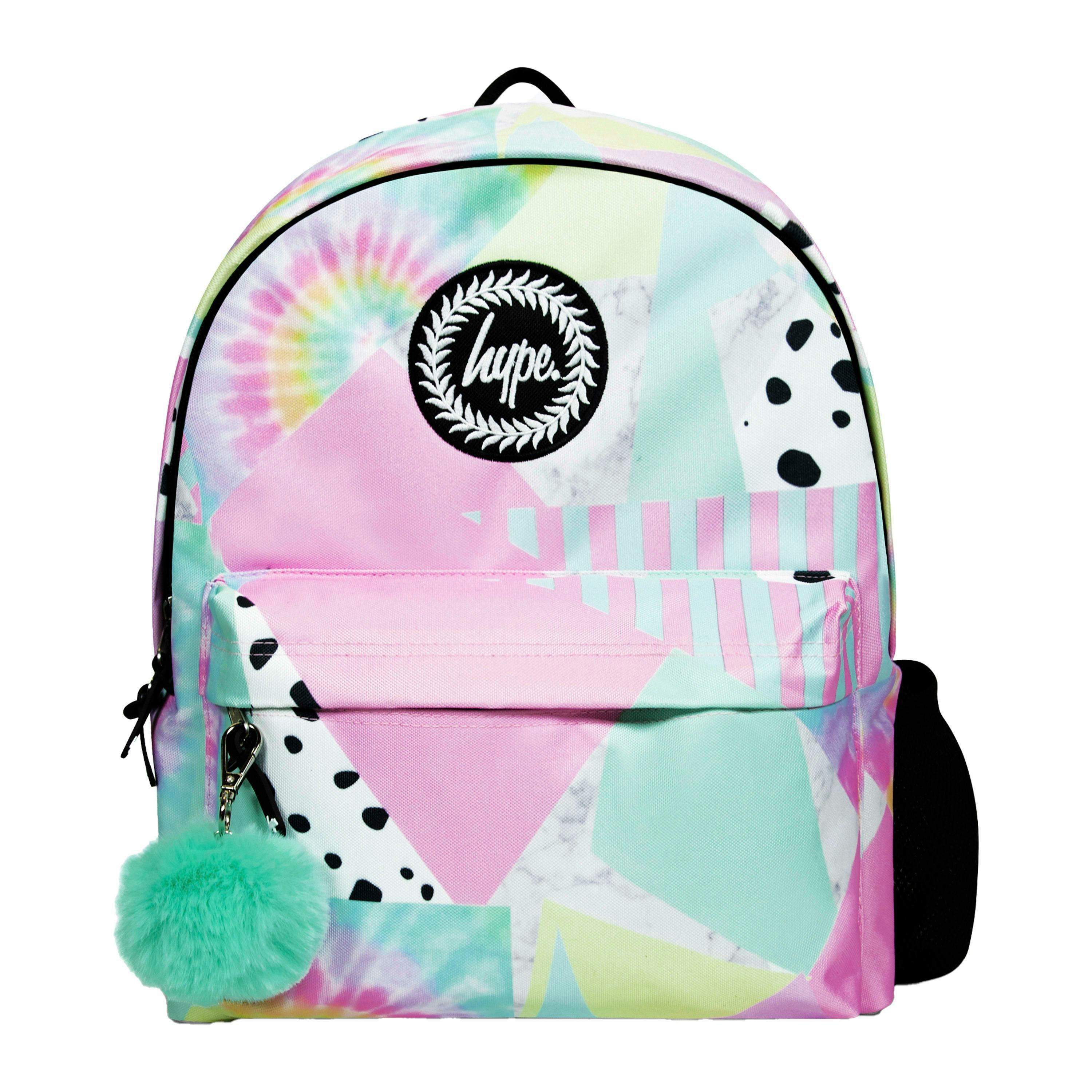 Kids Backpack Multi Pastel Collage Design | Lightweight School Bag , view 1 of 5