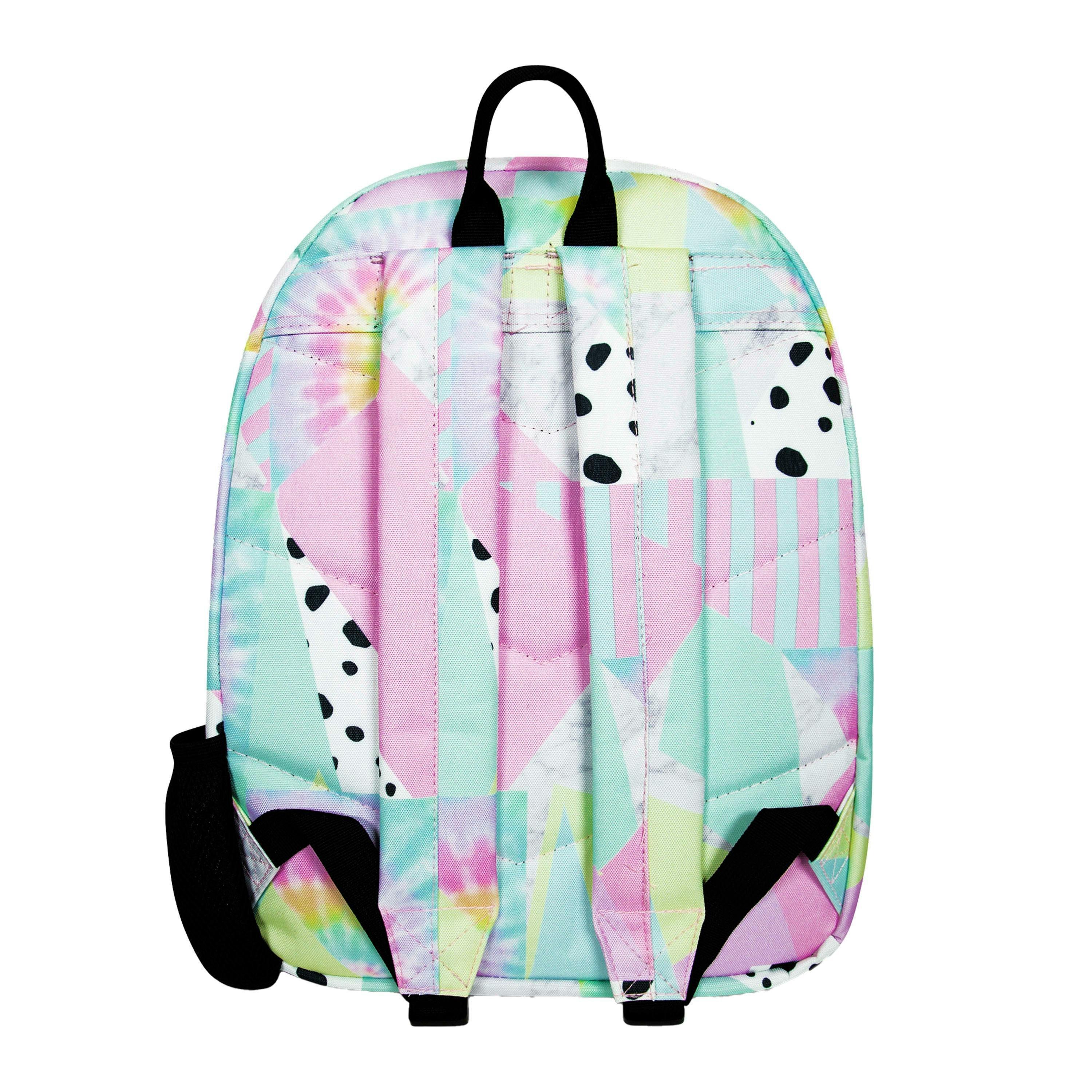 Kids Backpack Multi Pastel Collage Design | Lightweight School Bag , view 3 of 5