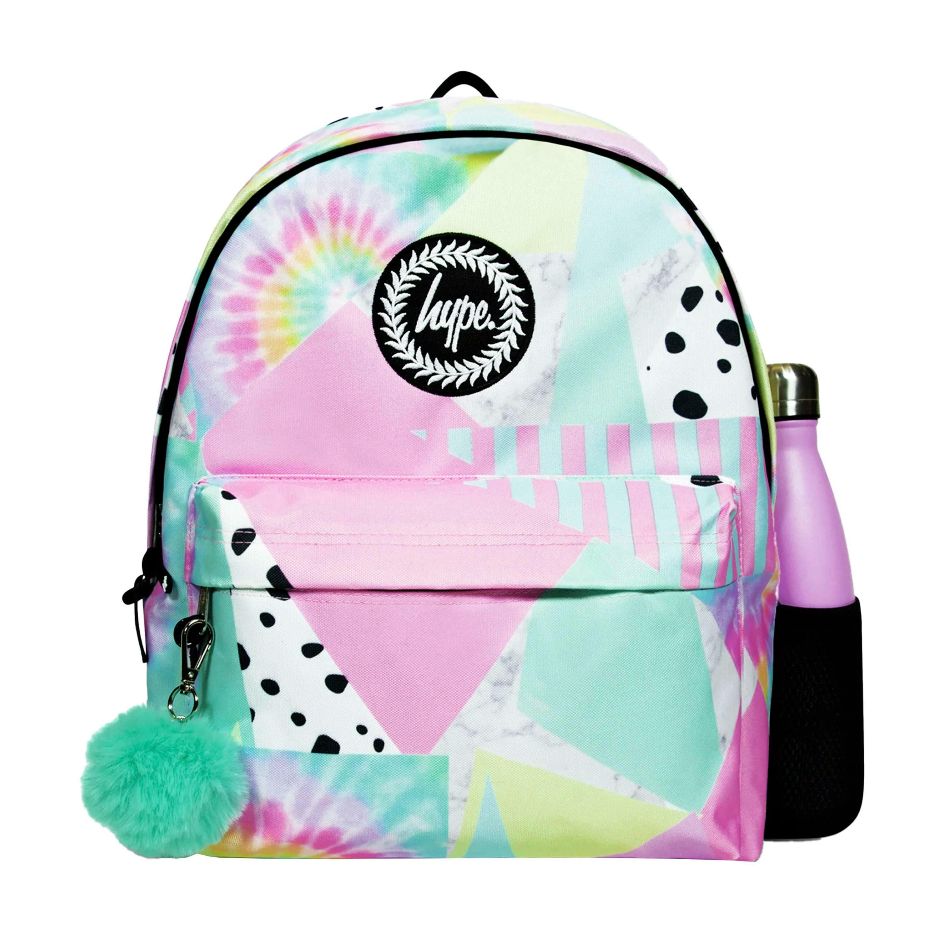 Kids Backpack Multi Pastel Collage Design | Lightweight School Bag , view 5 of 5