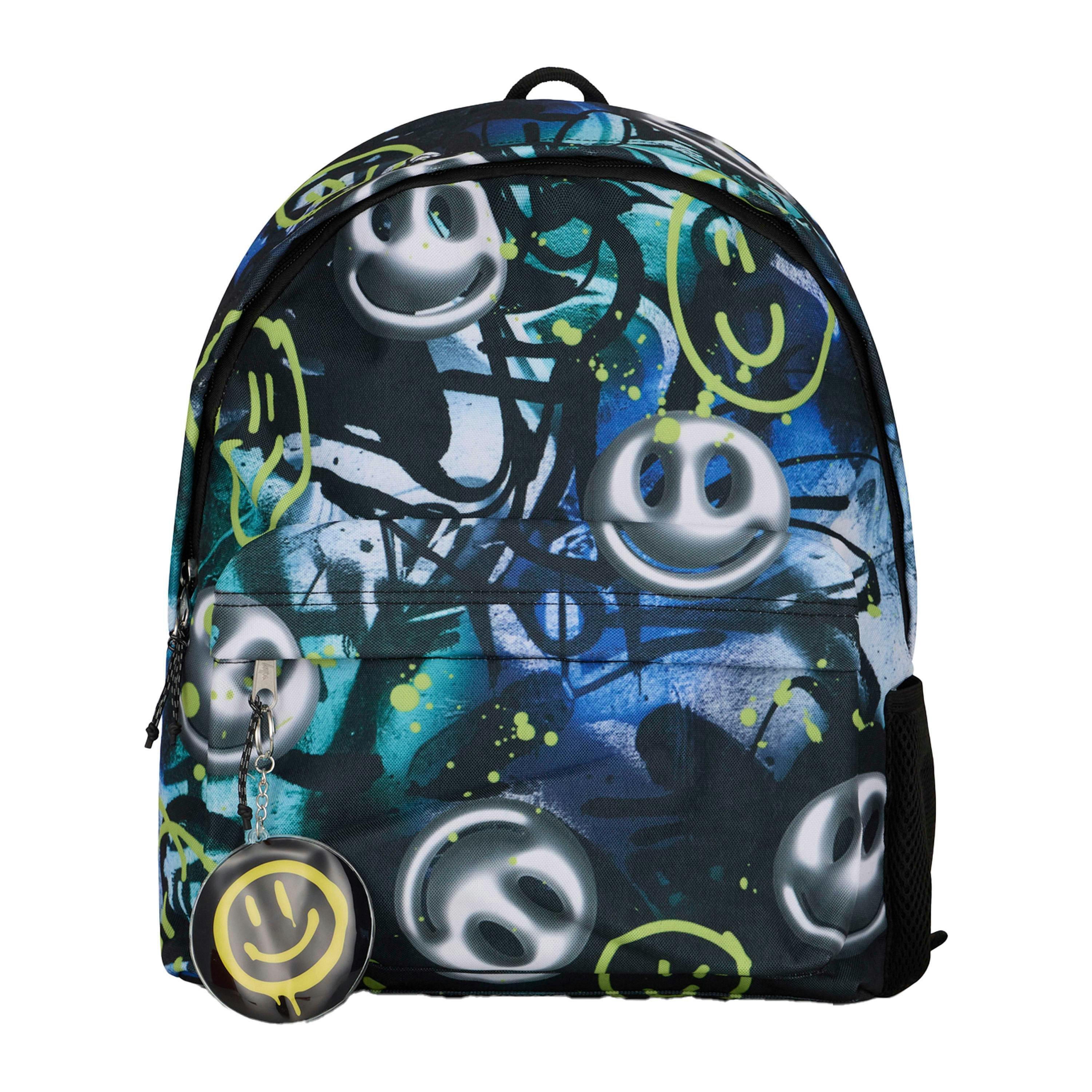 Kids Backpack Multi Visionary Graffiti Print | 18L School Bag with Laptop Sleeve , view 1 of 5