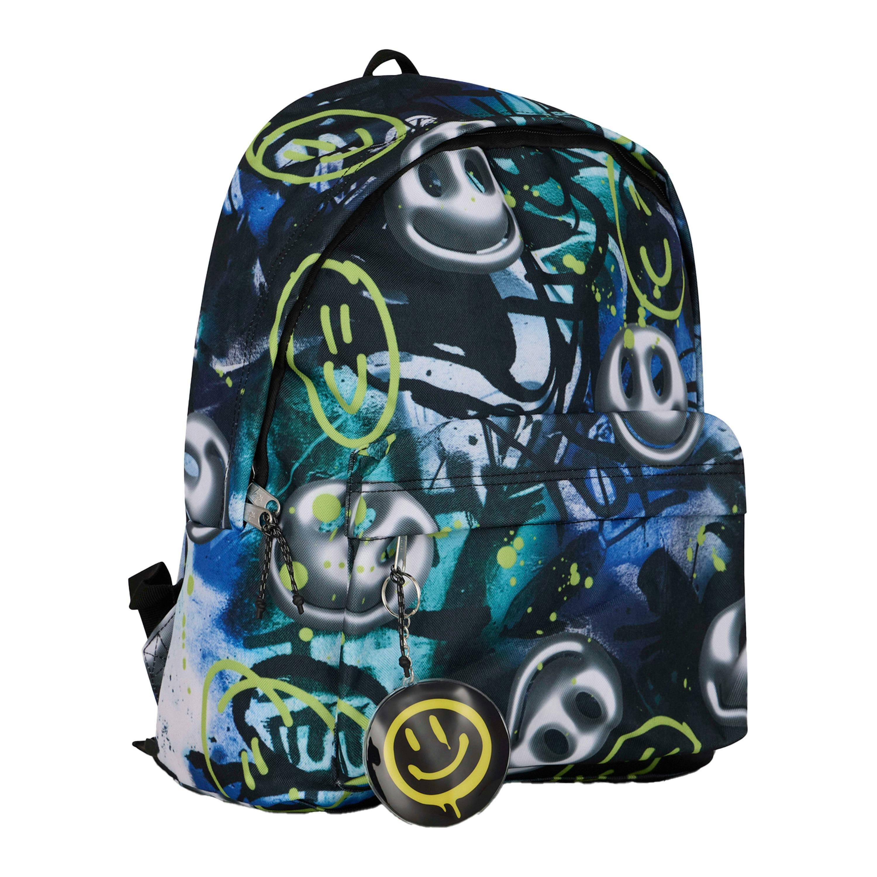 Kids Backpack Multi Visionary Graffiti Print | 18L School Bag with Laptop Sleeve , view 2 of 5