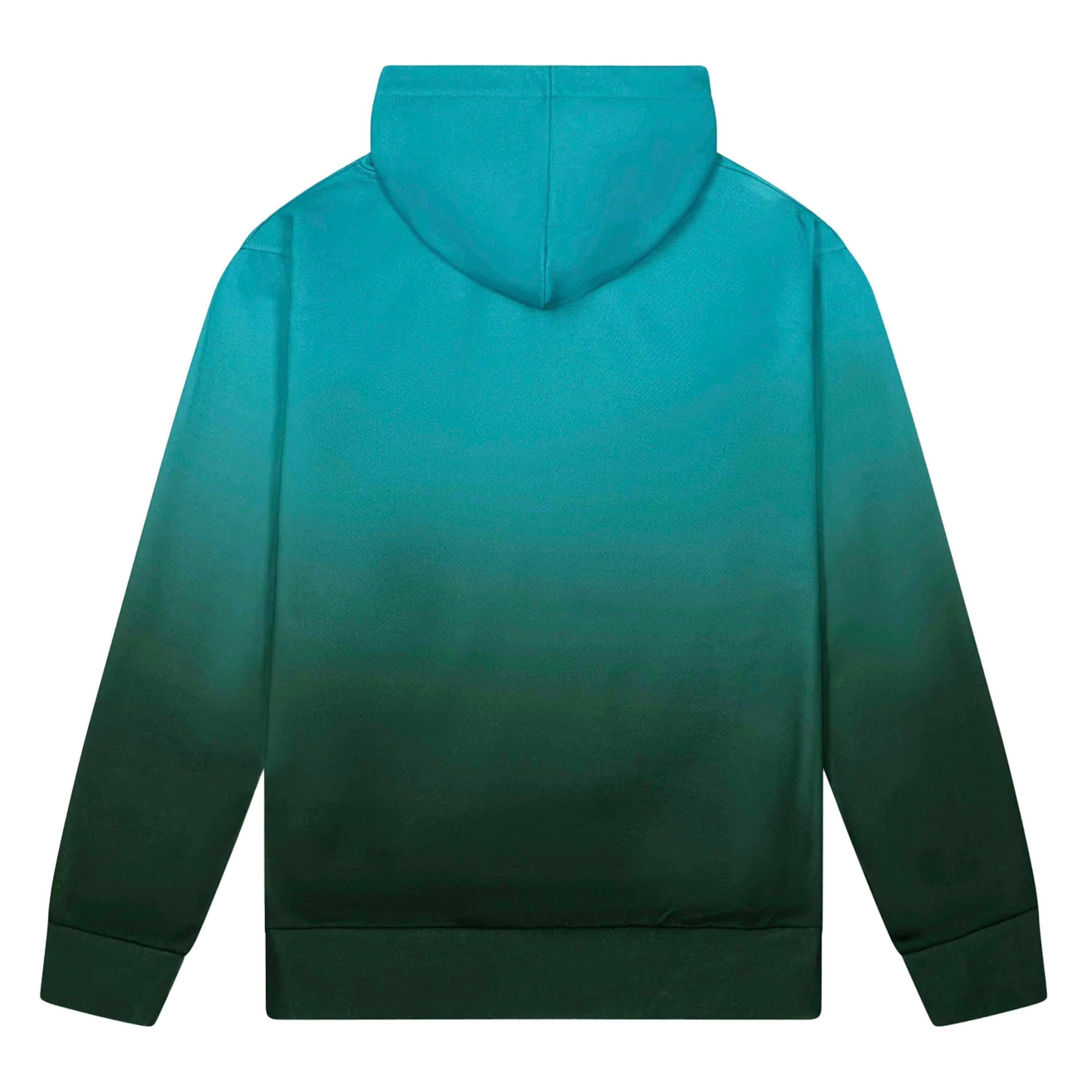 Teal Ombre Boys Hoodie Soft Casual Kids Sweatshirt Comfortable Fit , view 2 of 5