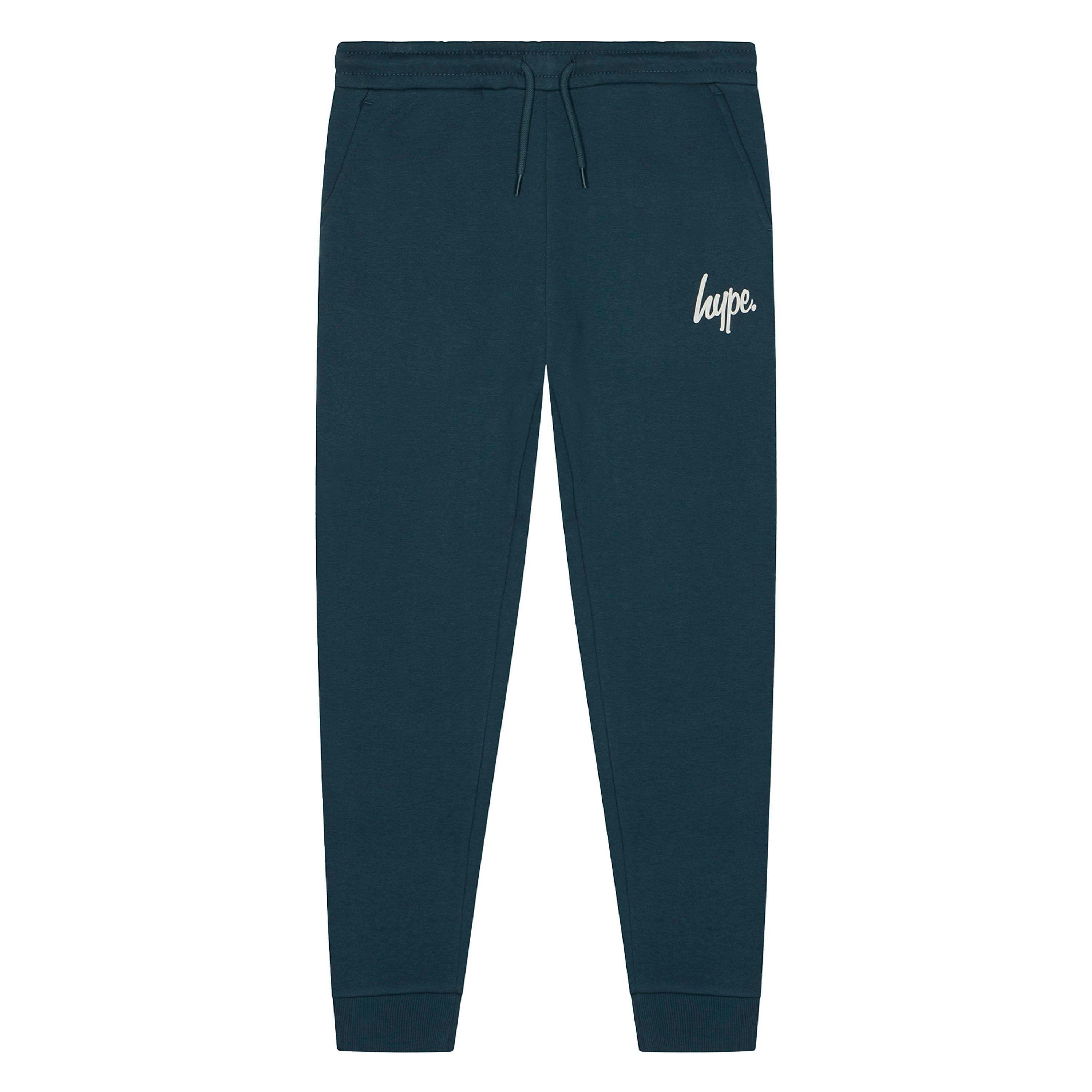 Boys Joggers Kids Casual Teal Sweatpants Soft Cuffed Lounge Bottoms , view 1 of 5