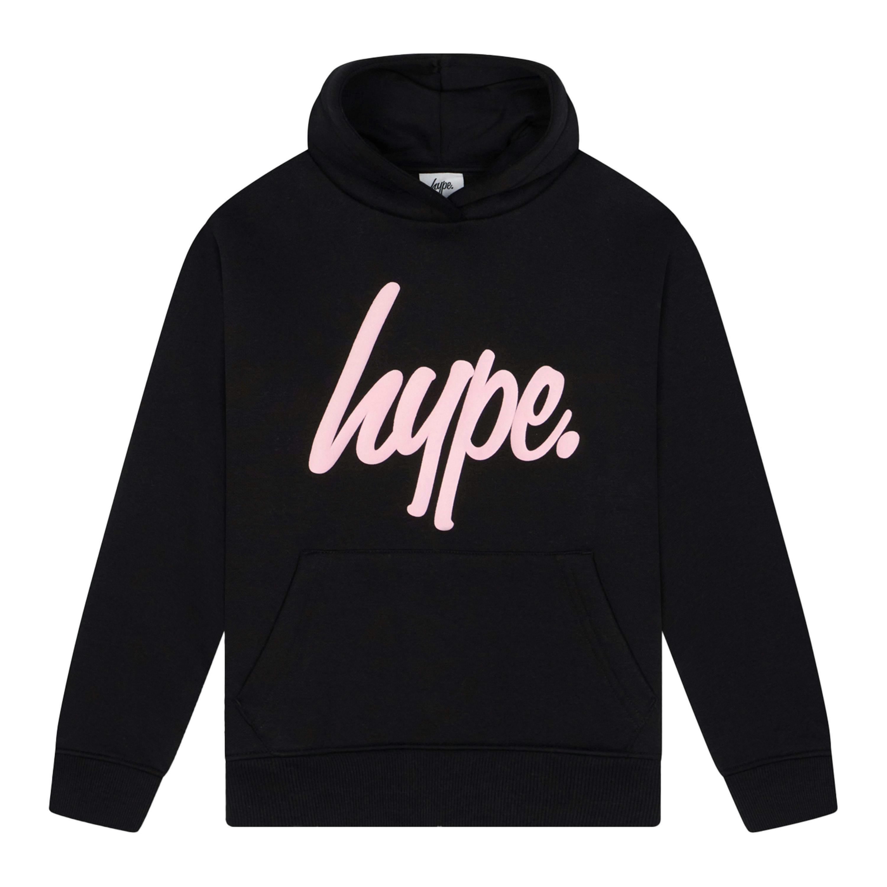 Girls Tracksuit Kids Black Hoodie and Joggers Casual Lounge Set , view 3 of 5