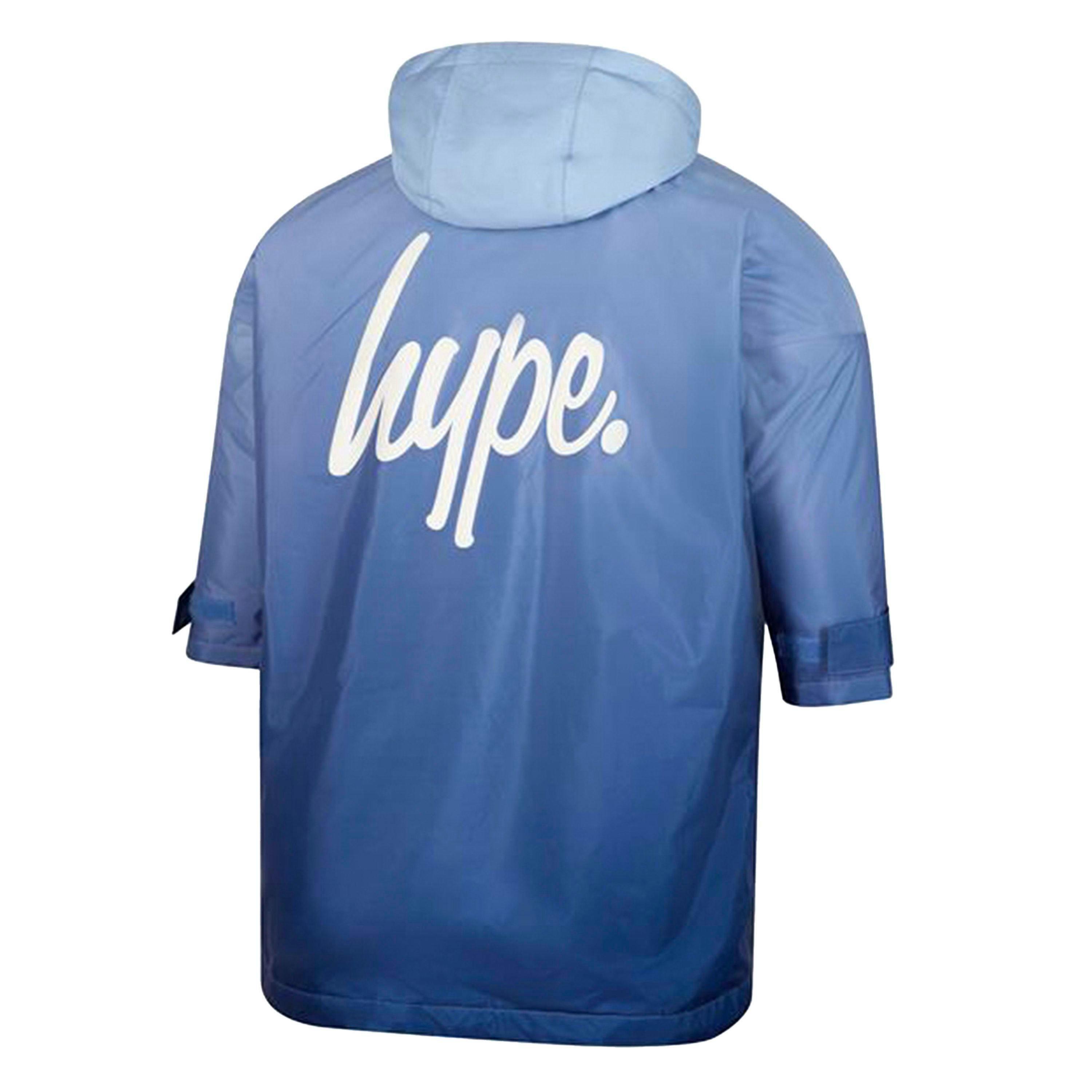 Kids Changing Robe Girls and Boys Blue Ombre Fleece Warm Swim Coat , view 2 of 5