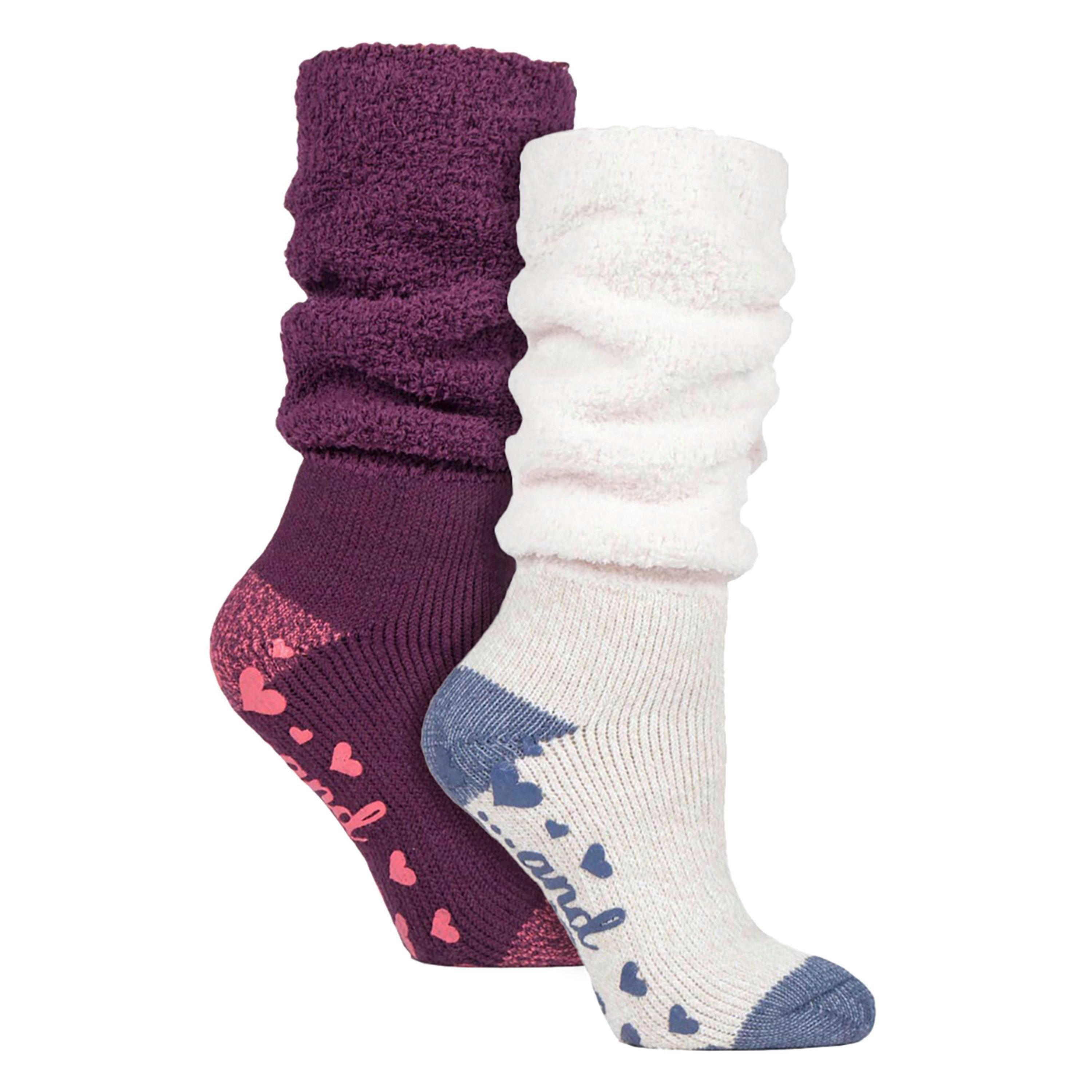 2 Pack Ladies Slouch Socks Soft Cosy Warm Lounge Winter Socks , view 1 of 5