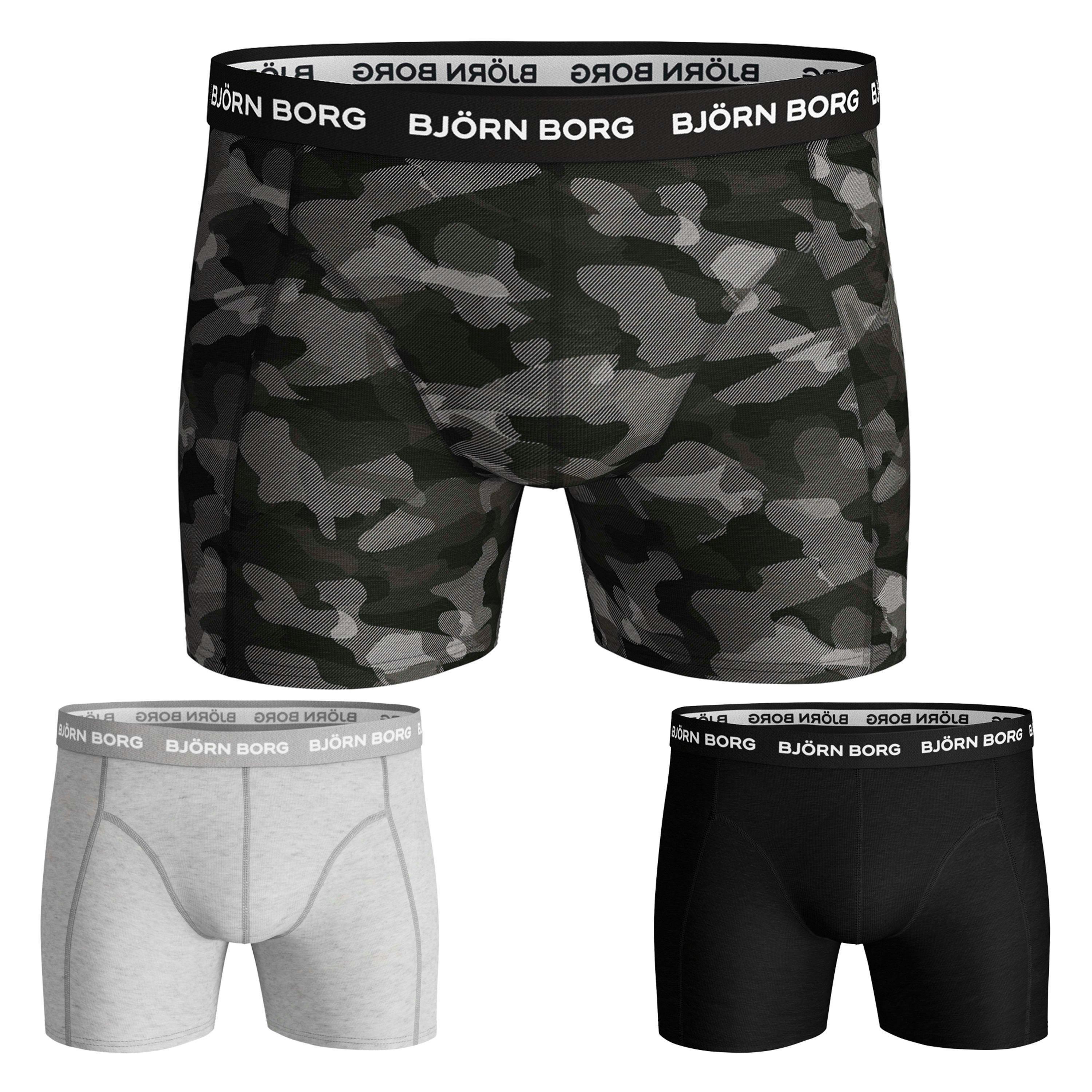 3 Pack Mens Cotton Stretch Boxers Soft Everyday Underwear Shorts , view 2 of 3