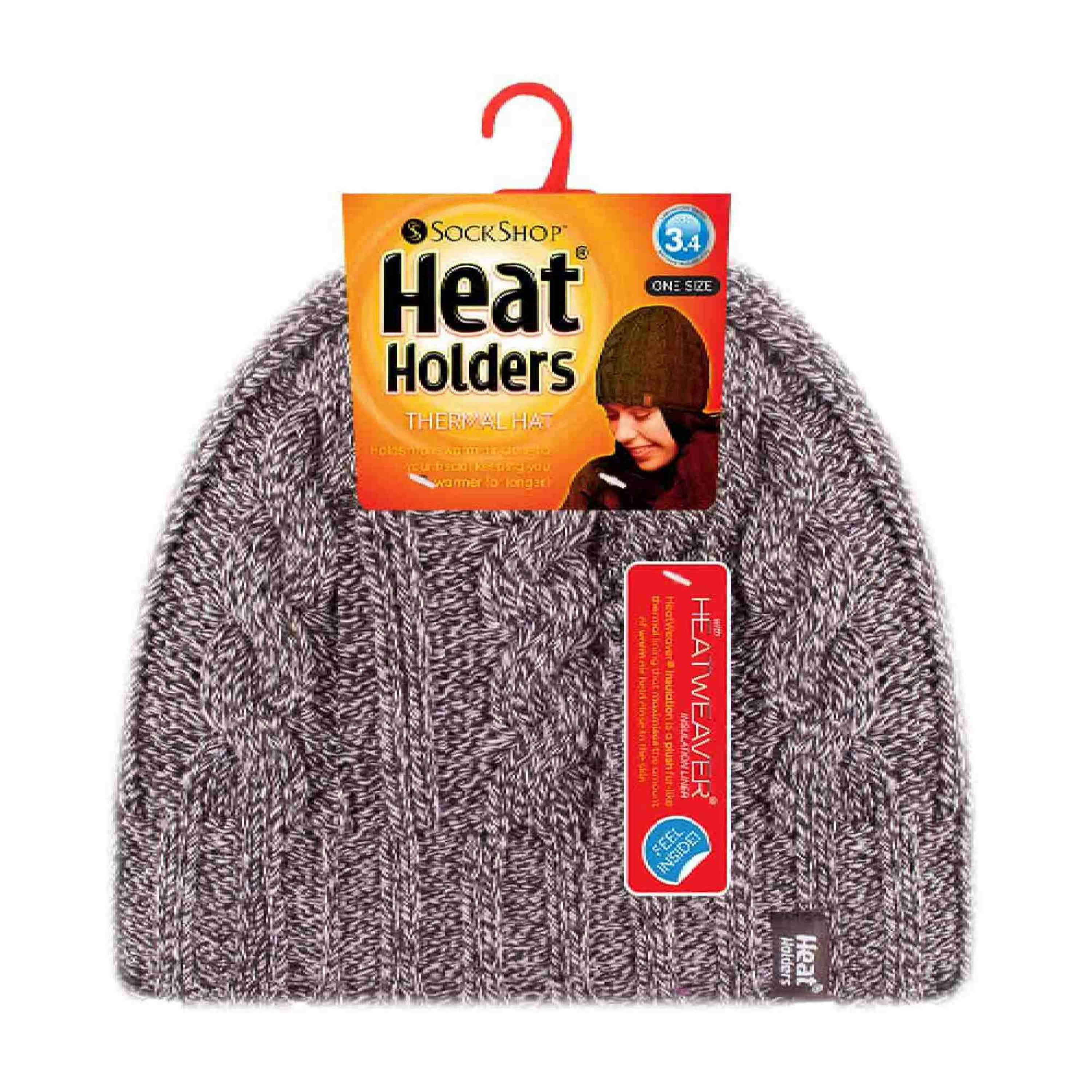 Ladies Cable Knit 3.4 Tog Fleece Lined Thermal Winter Hat , view 2 of 5