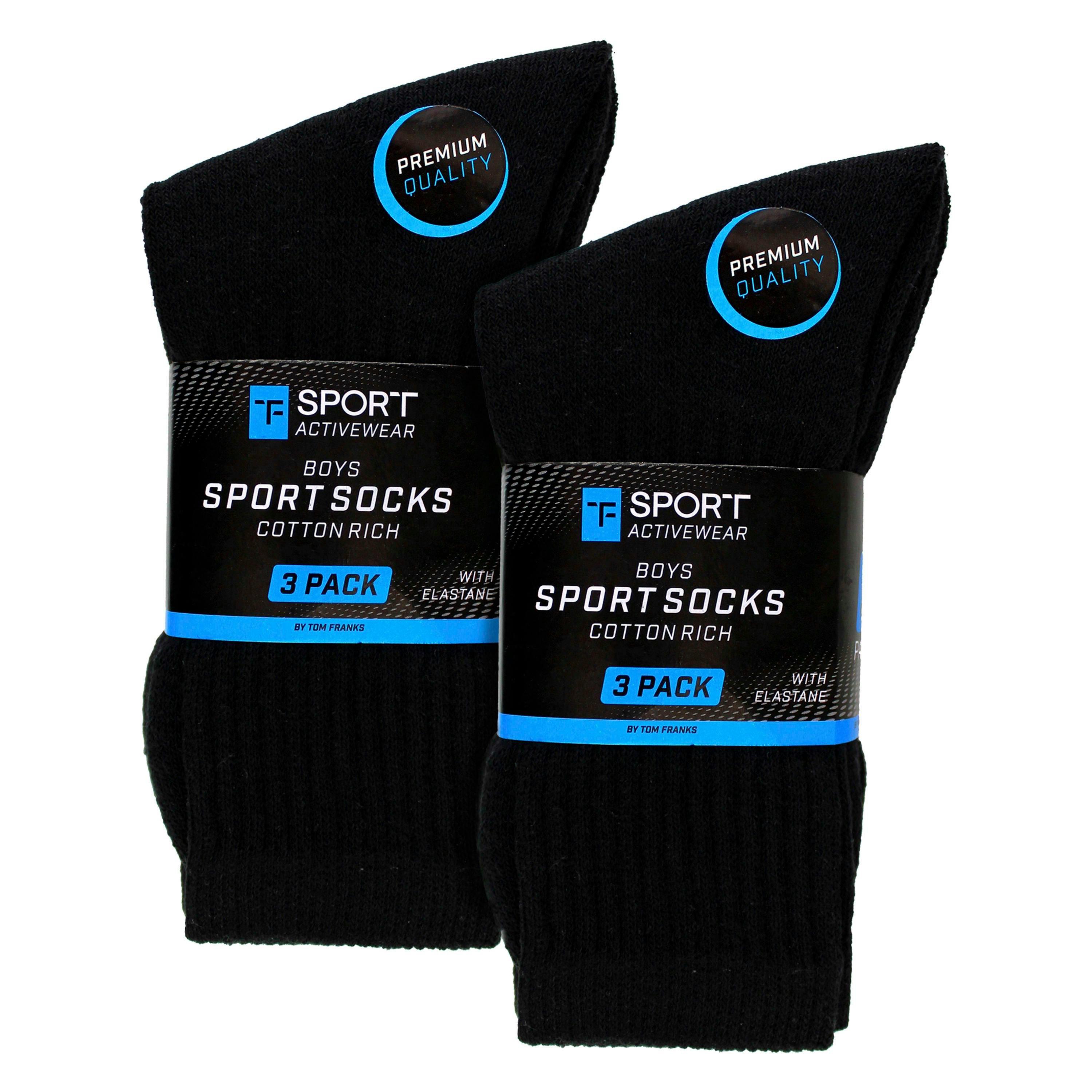 6 Pack Boys Breathable Cotton Sport Socks , view 2 of 5