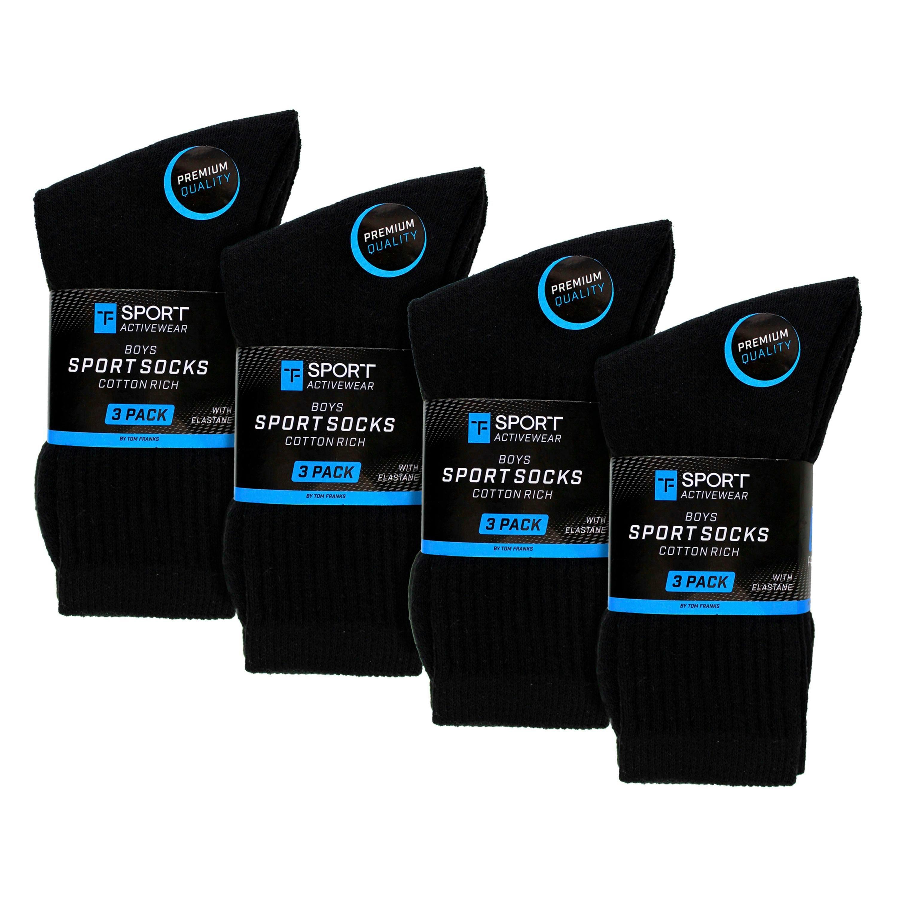 12 Pack Boys Breathable Cotton Sport Socks , view 2 of 5