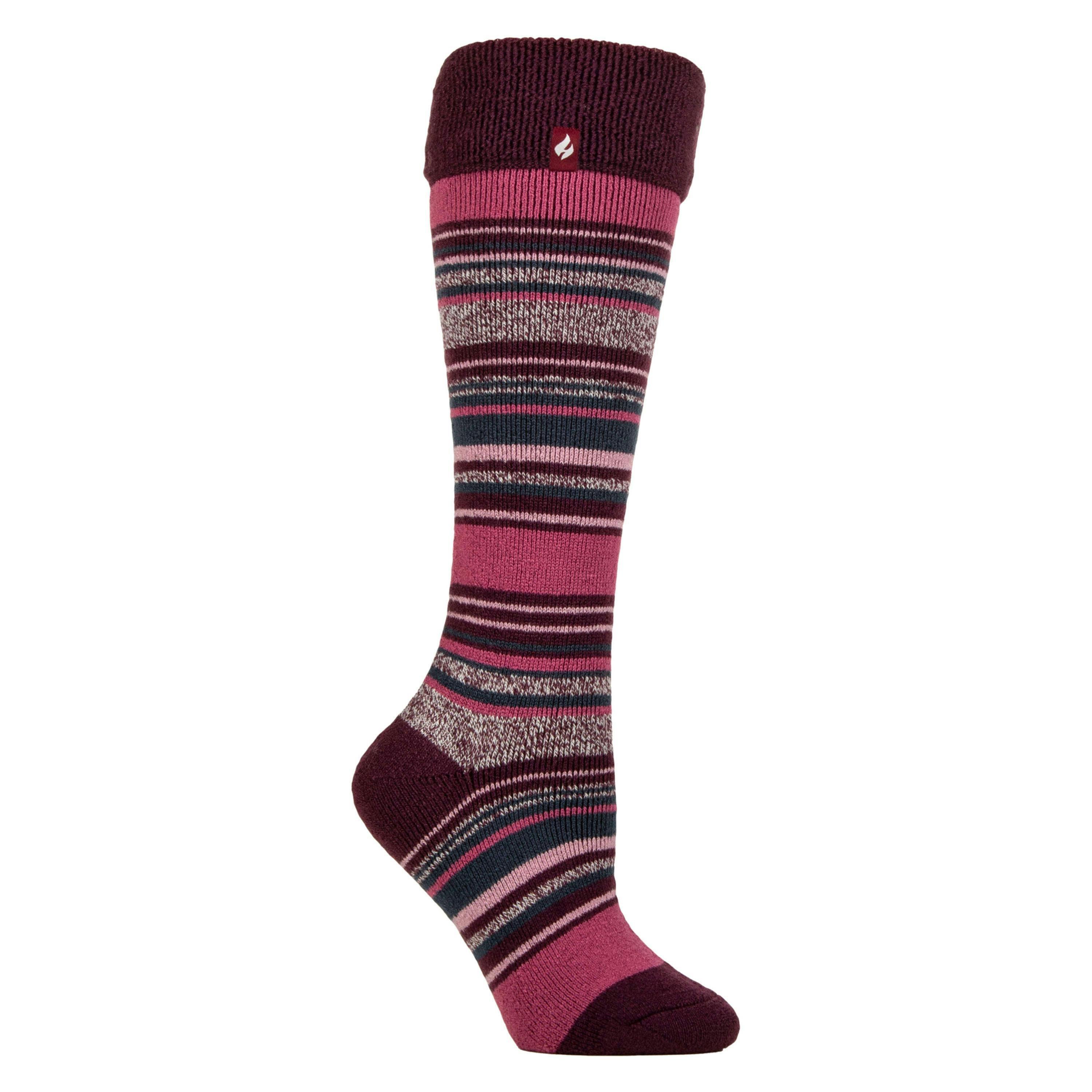 Ladies Thermal Long Wellington Boot Socks with Soft Brushed Lining , view 1 of 3