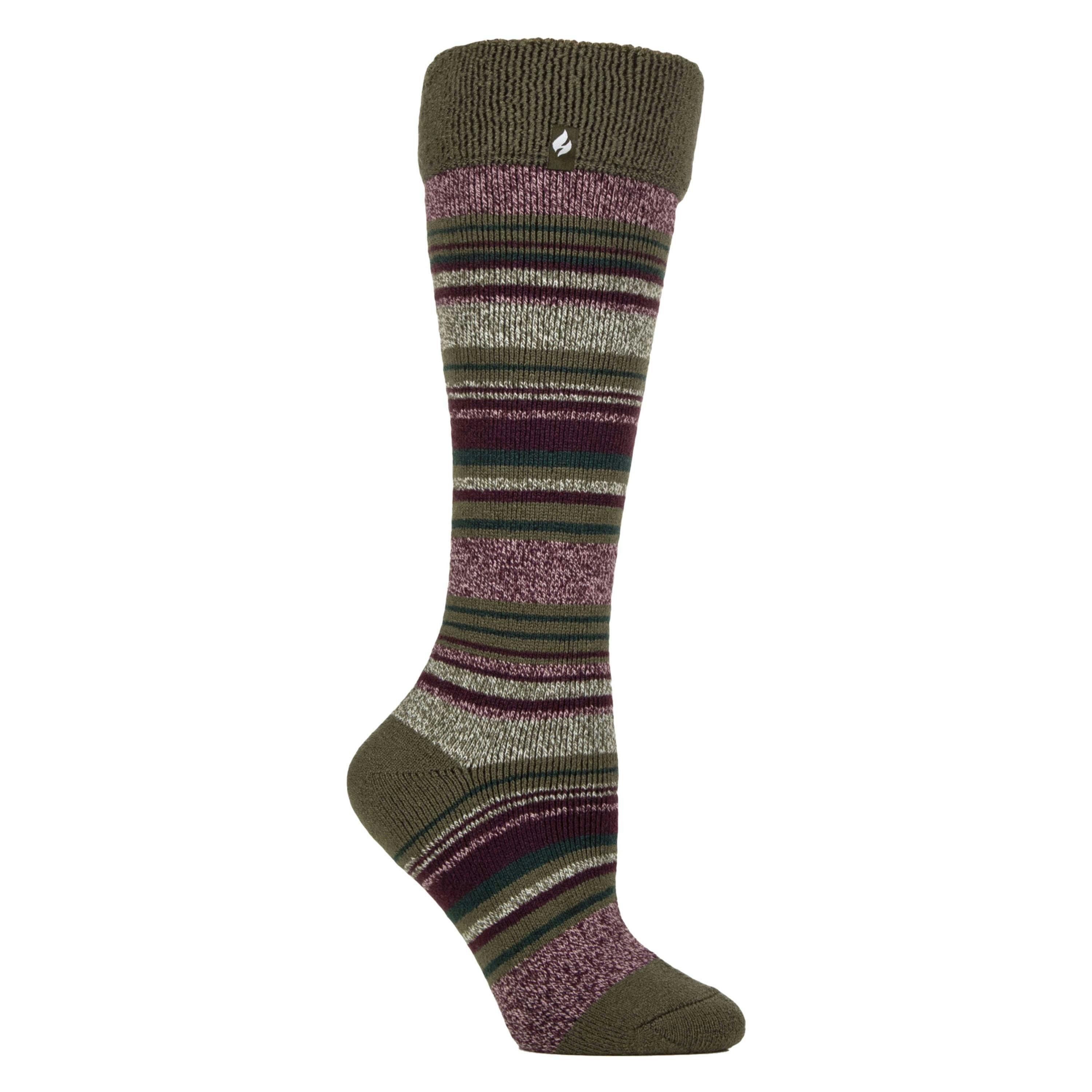 Ladies Thermal Long Wellington Boot Socks with Soft Brushed Lining , view 1 of 3