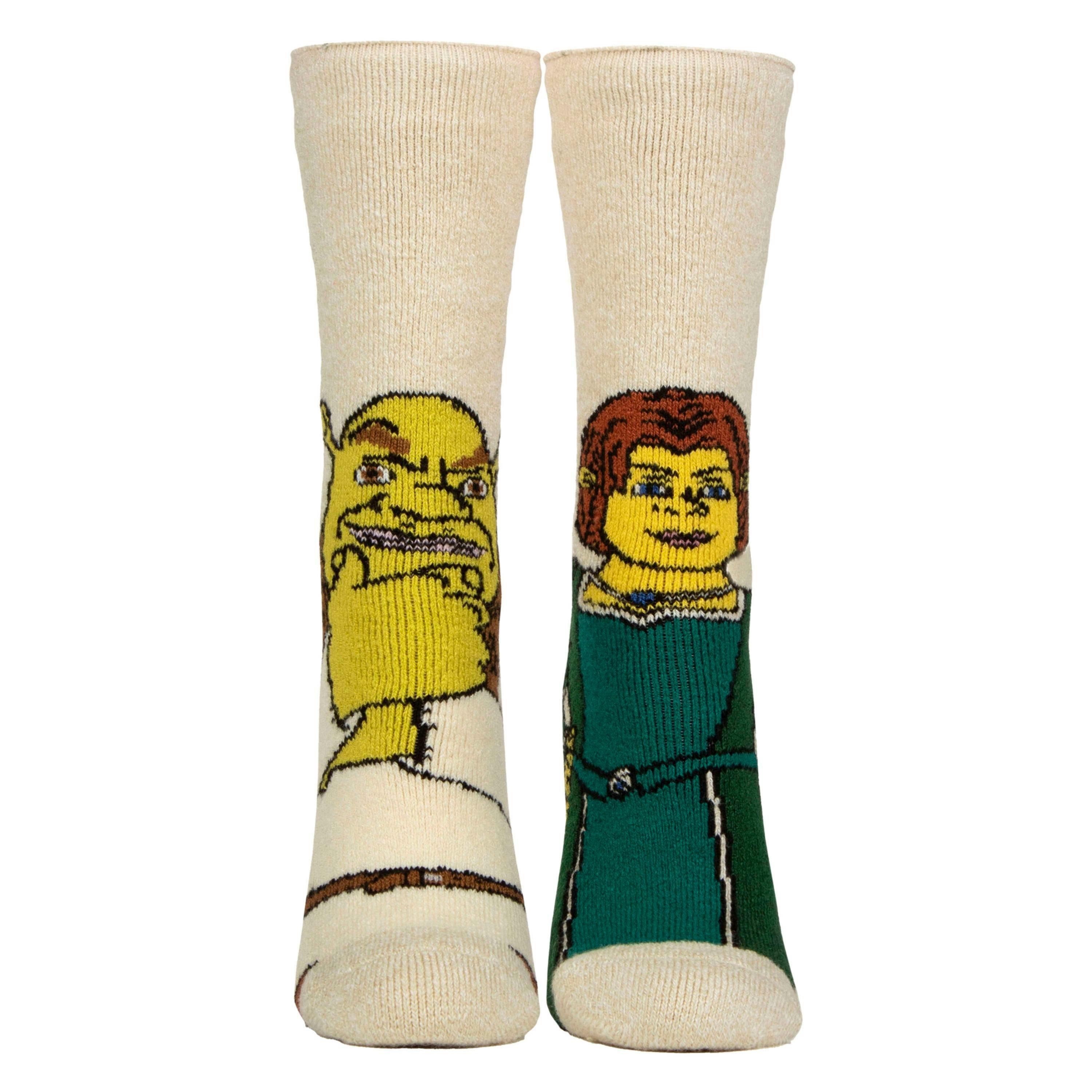 Ladies Thermal Shrek Patterned Socks with Soft Brushed Lining , view 1 of 3