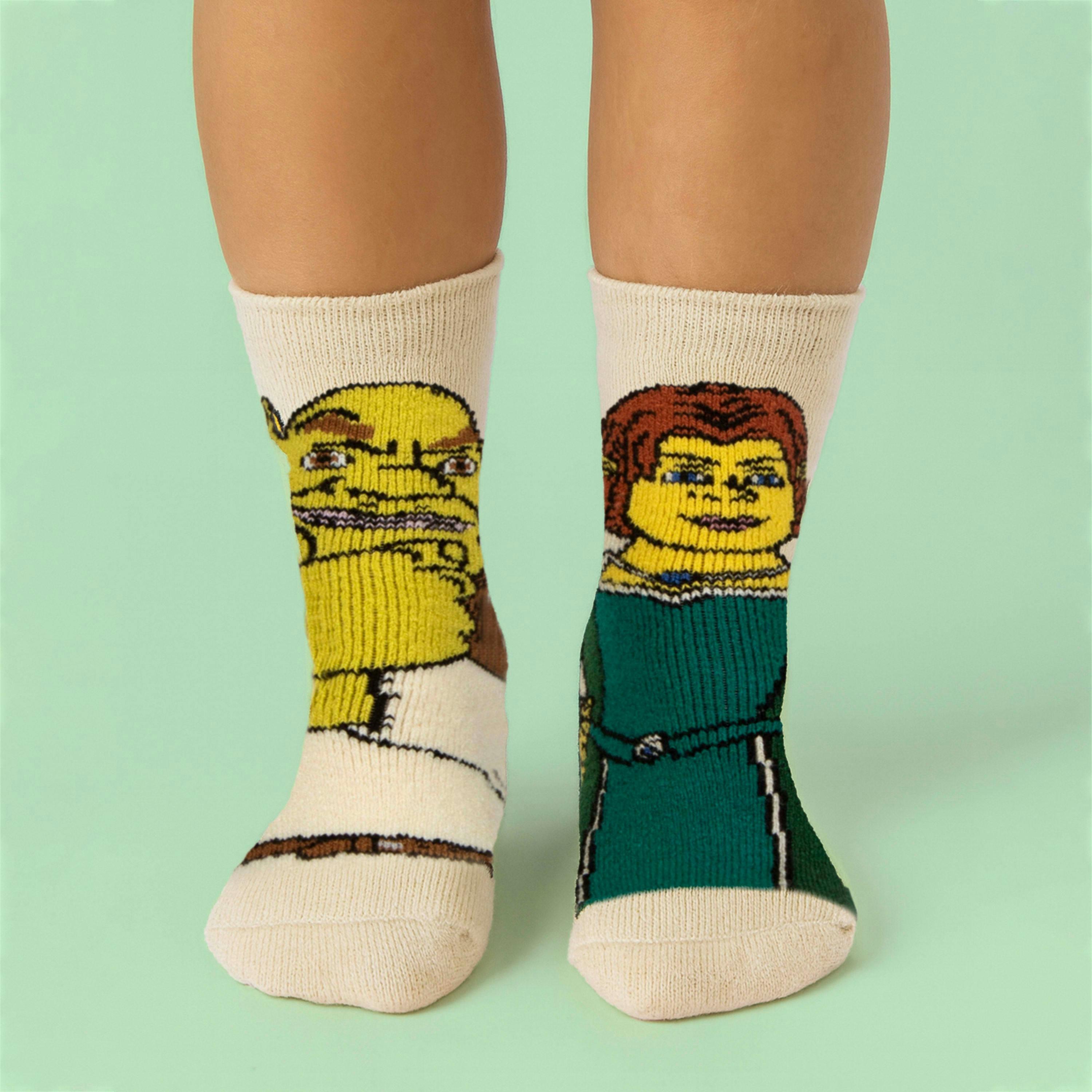 Ladies Thermal Shrek Patterned Socks with Soft Brushed Lining , view 3 of 3