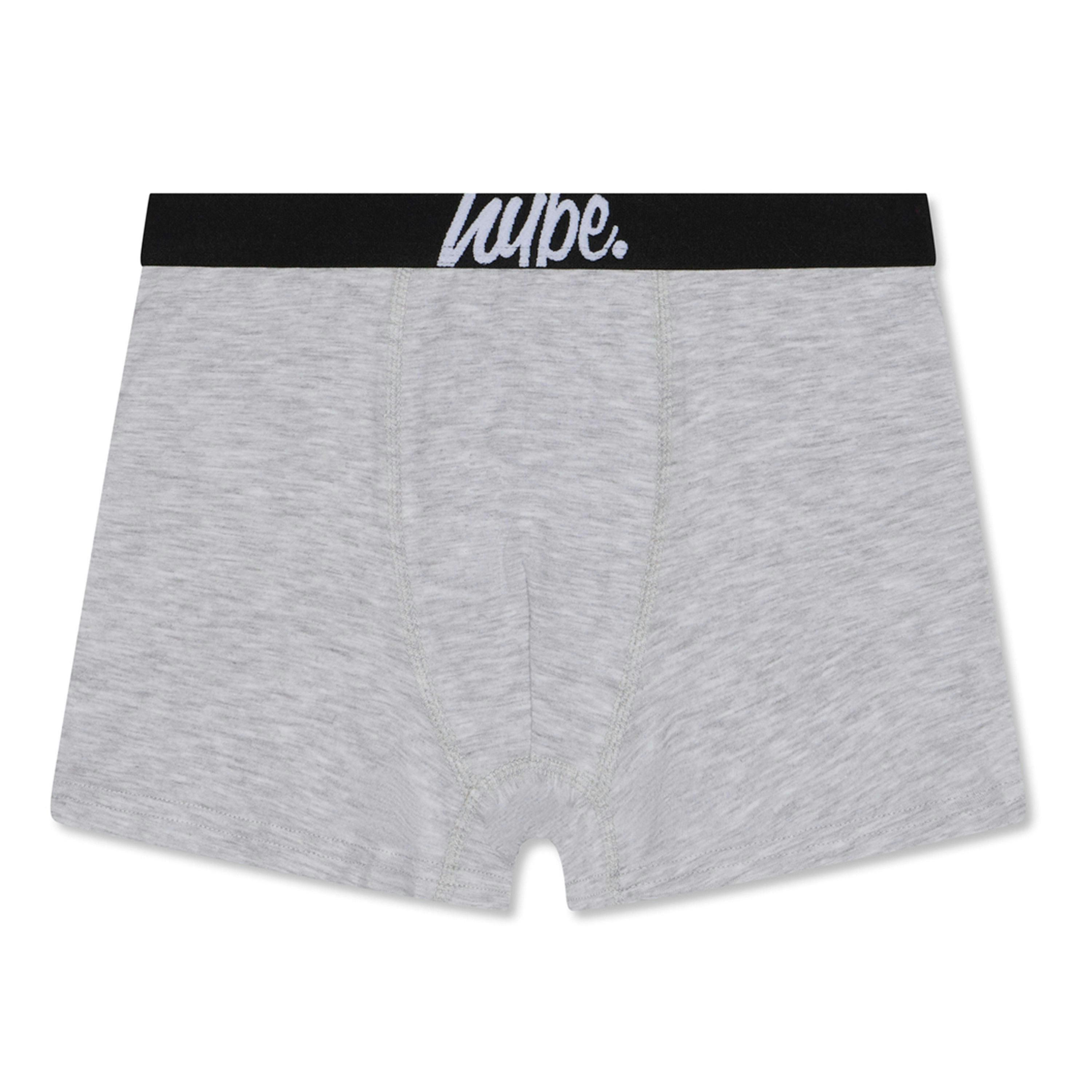 3 Pack Boys Boxers Black, Grey & Navy Soft Breathable Underwear , view 4 of 5