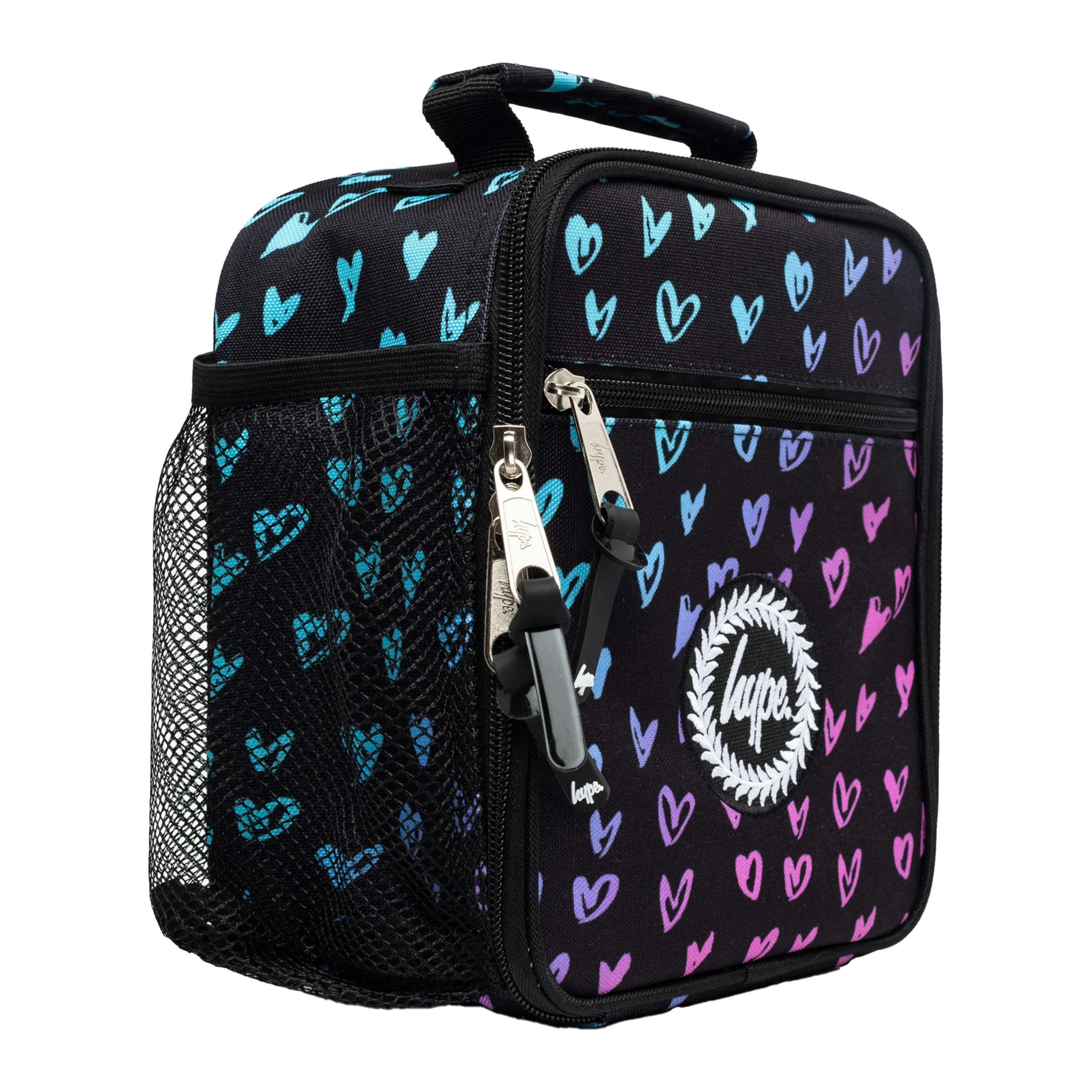 Kids Lunch Box Pink Scribble Hearts | Thermal Insulated School Bag 4.5L , view 1 of 5
