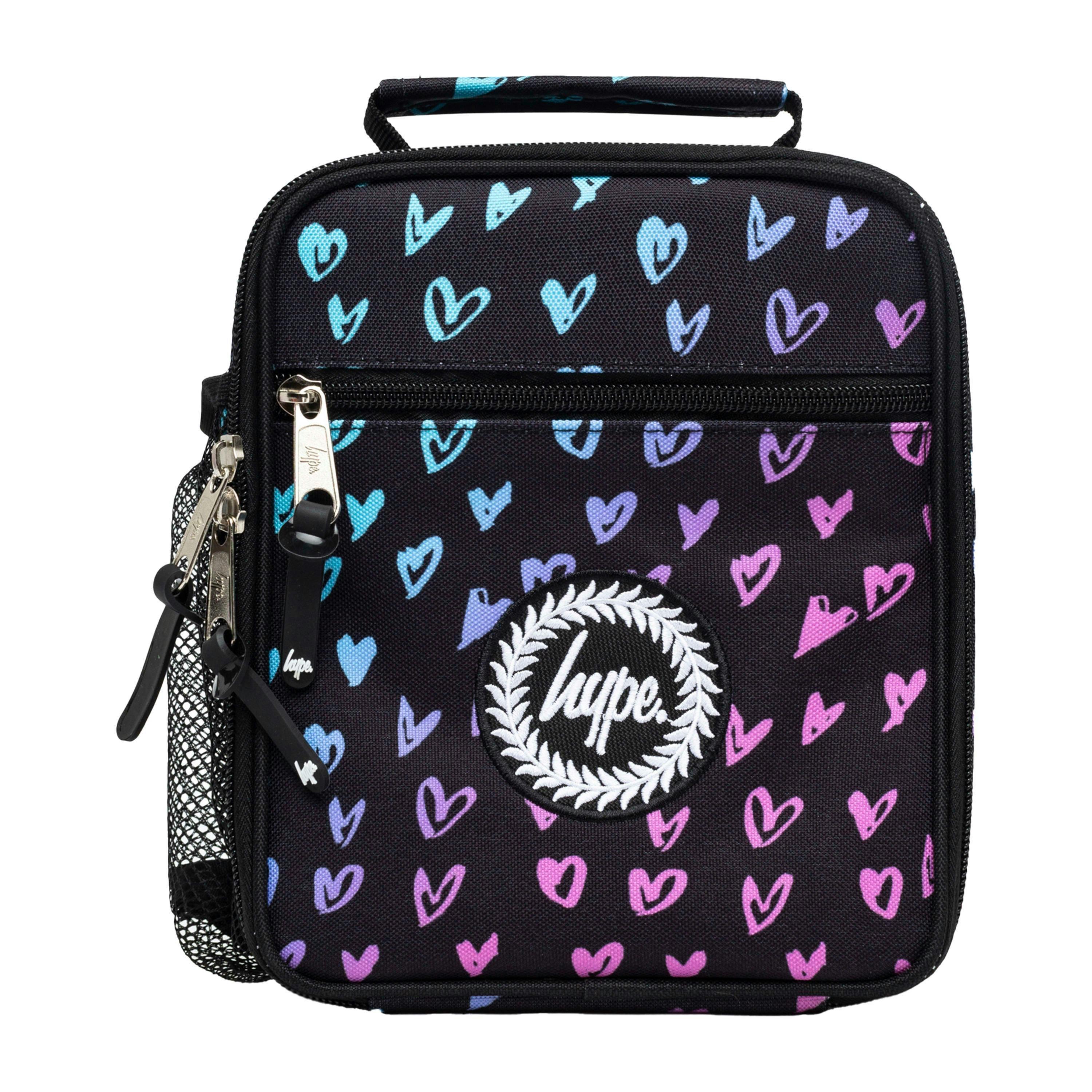 Kids Lunch Box Pink Scribble Hearts | Thermal Insulated School Bag 4.5L , view 2 of 5