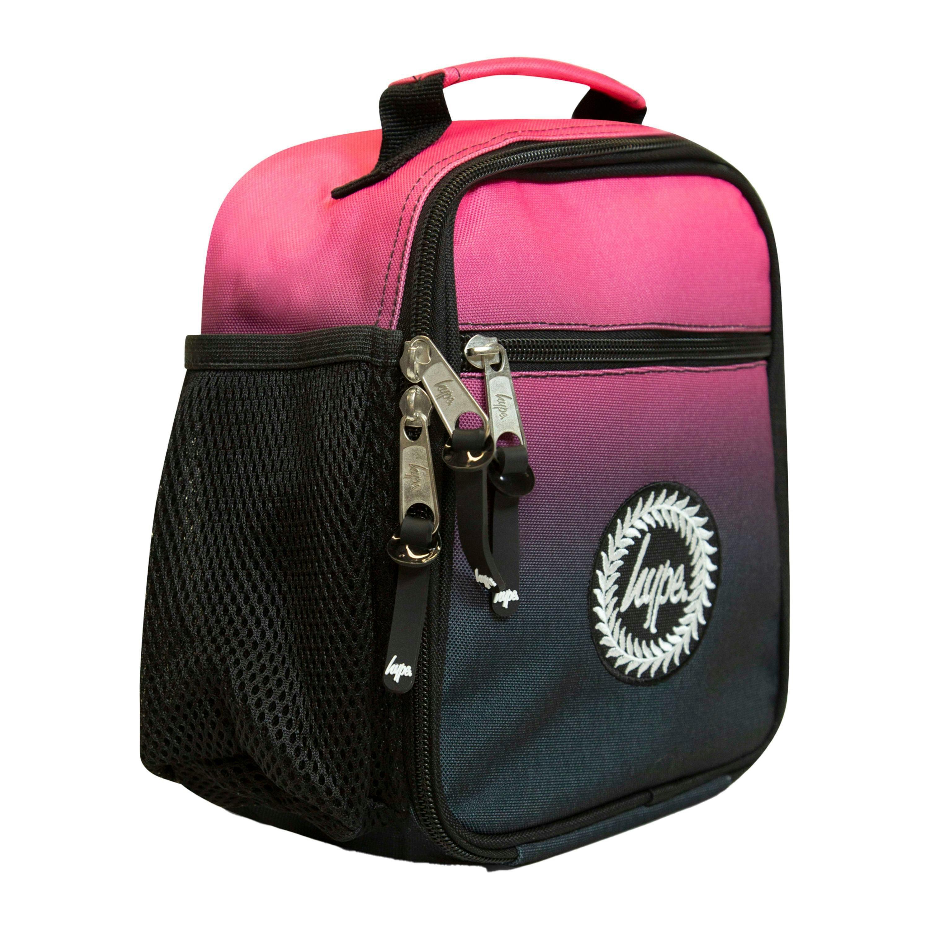 Kids Lunch Bag Black Pink Fade | Thermal Insulated School Lunch Box 4.5L , view 1 of 5