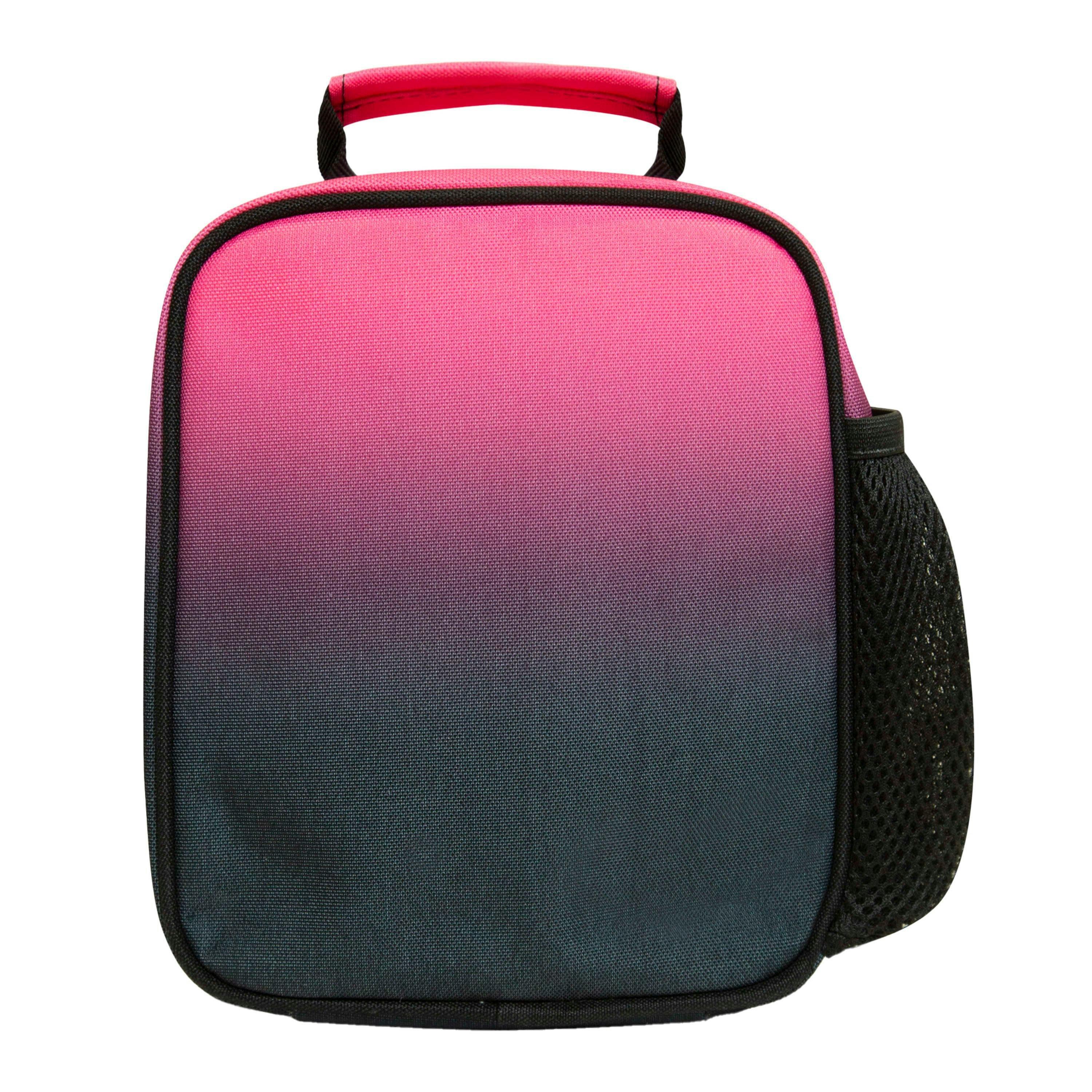 Kids Lunch Bag Black Pink Fade | Thermal Insulated School Lunch Box 4.5L , view 4 of 5