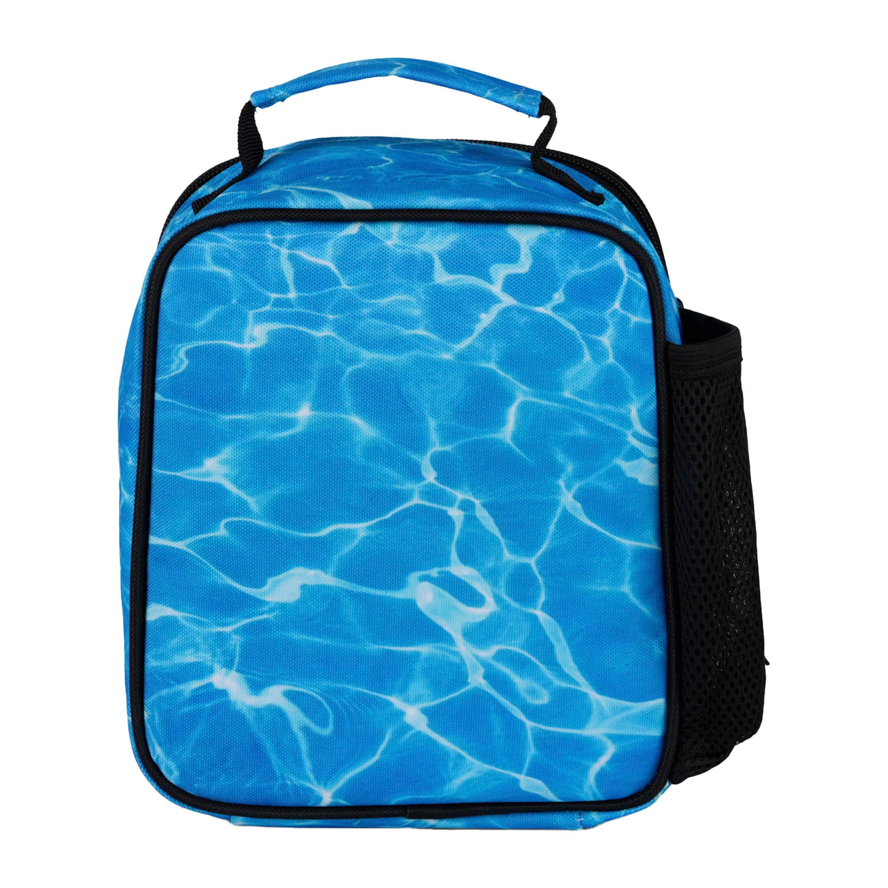 Kids Lunch Bag Blue Pool Print - Thermal Insulated School Lunch Box , view 3 of 5