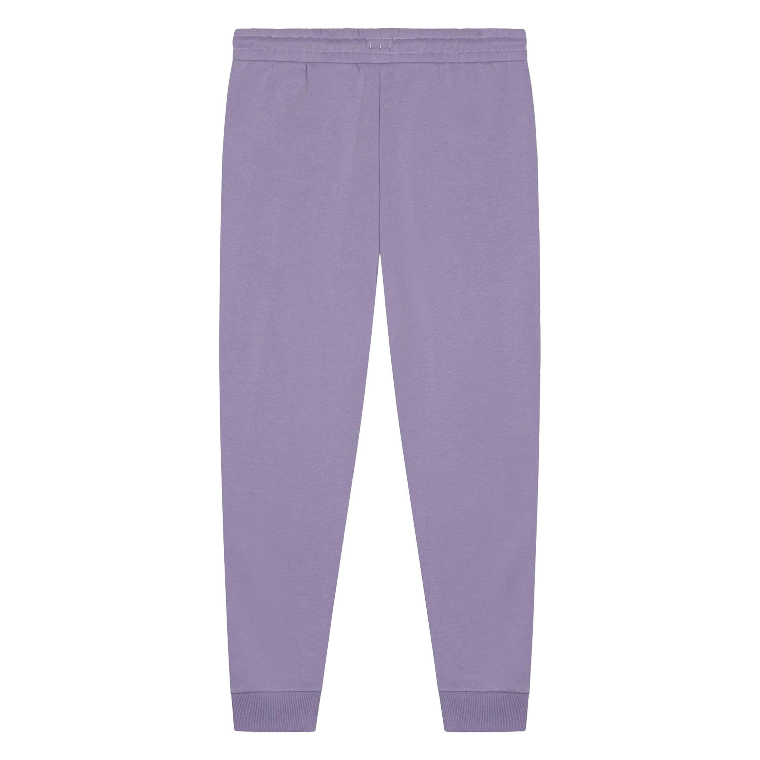 Girls Joggers Kids Casual Purple Sweatpants Soft Cuffed Lounge Bottoms , view 2 of 5