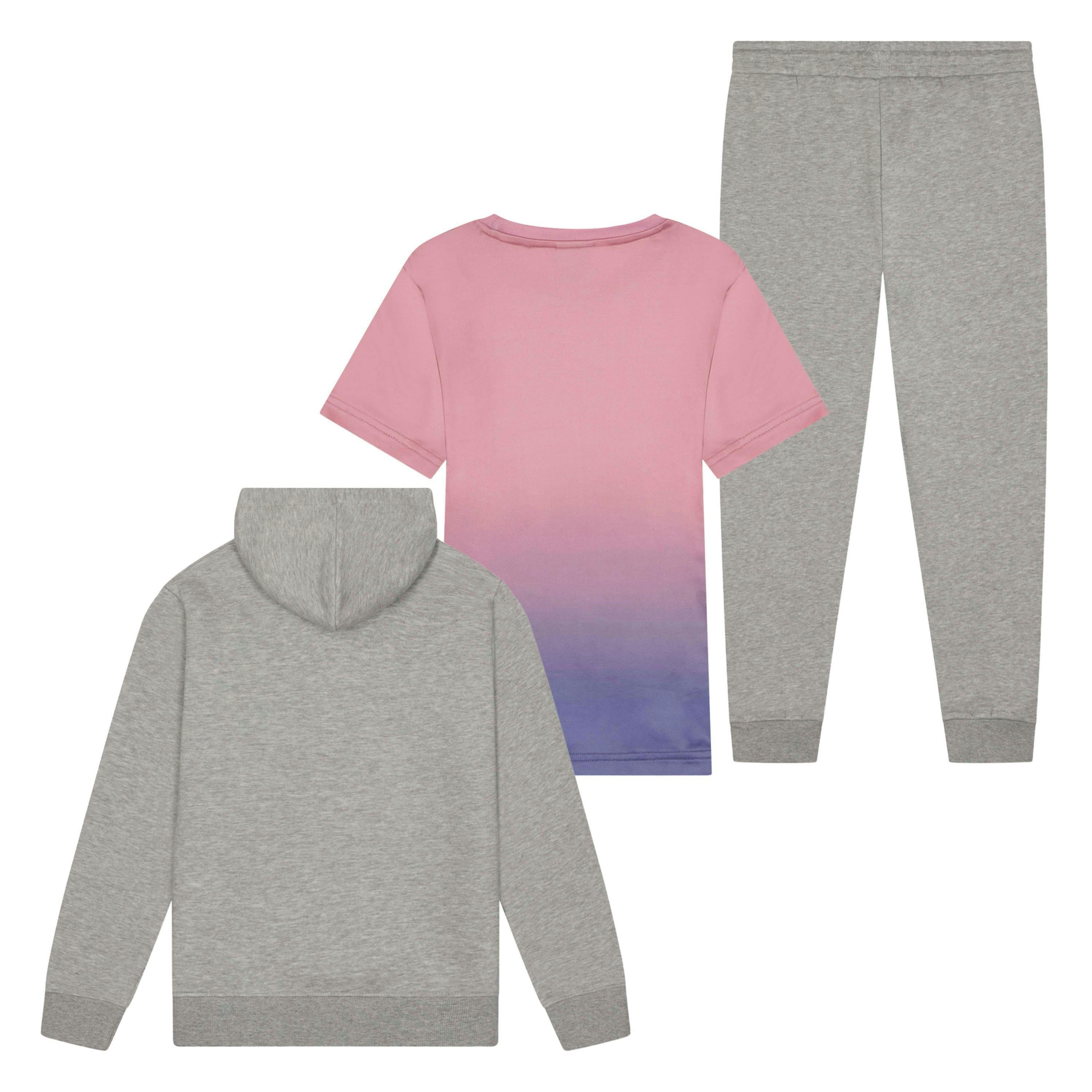 Girls 3 Piece Set Genesis - Top, Tracksuit Bottoms & Hoodie Multi 7-14 Years , view 2 of 5