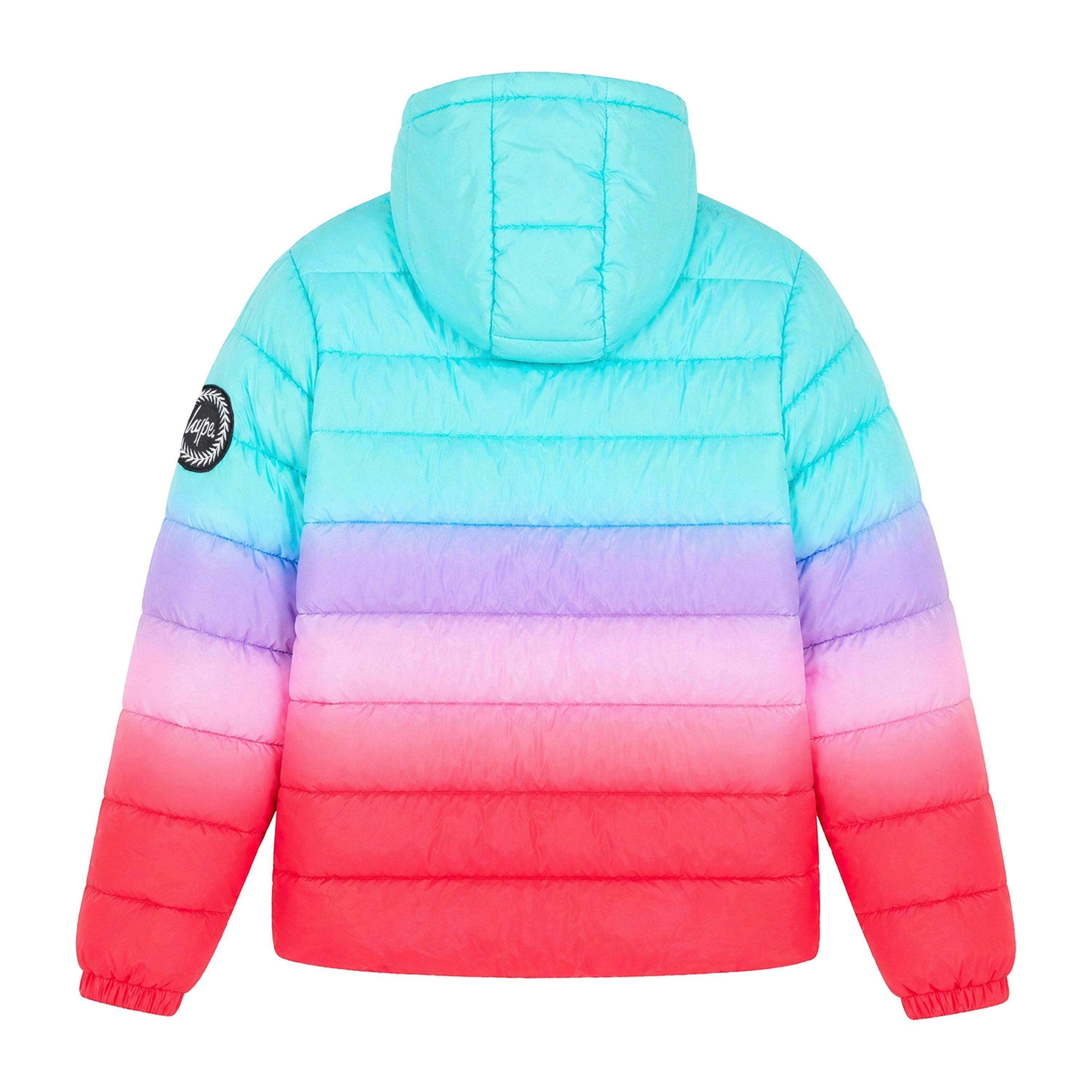 Girls Padded Jacket Kids Pink Hooded Quilted Warm Winter Coat , view 2 of 5