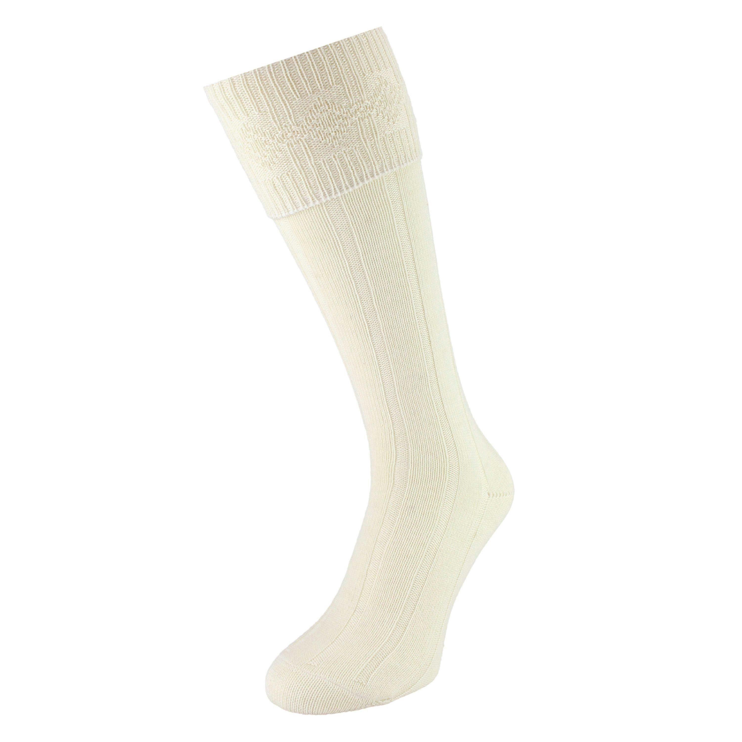 3 Pack Mens Wool Kilt Socks | Knee High Ribbed Turnover Cuff Warm Socks , view 4 of 5