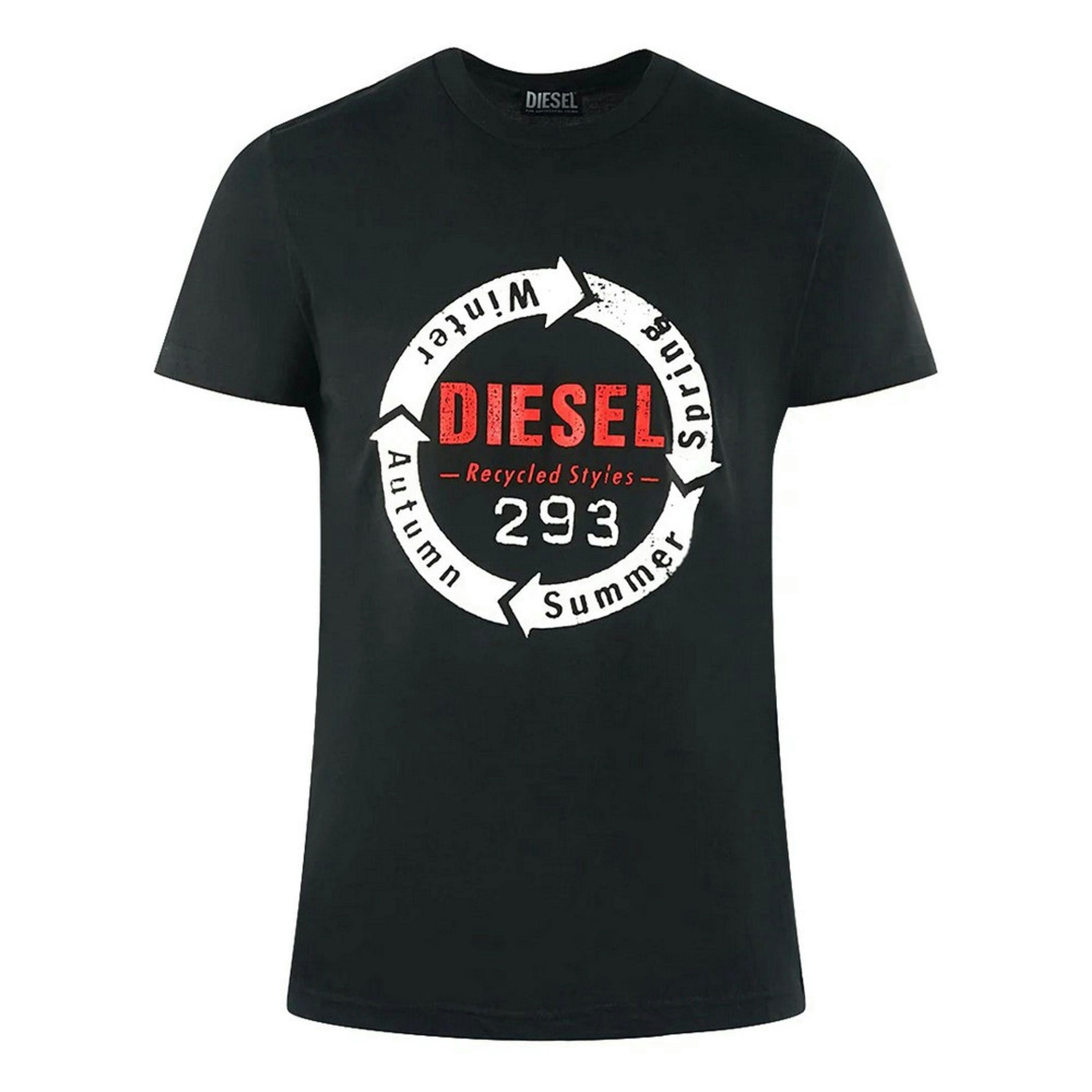 Diesel Unisex Adult Recycled Styles Logo T-Shirt , view 1 of 3
