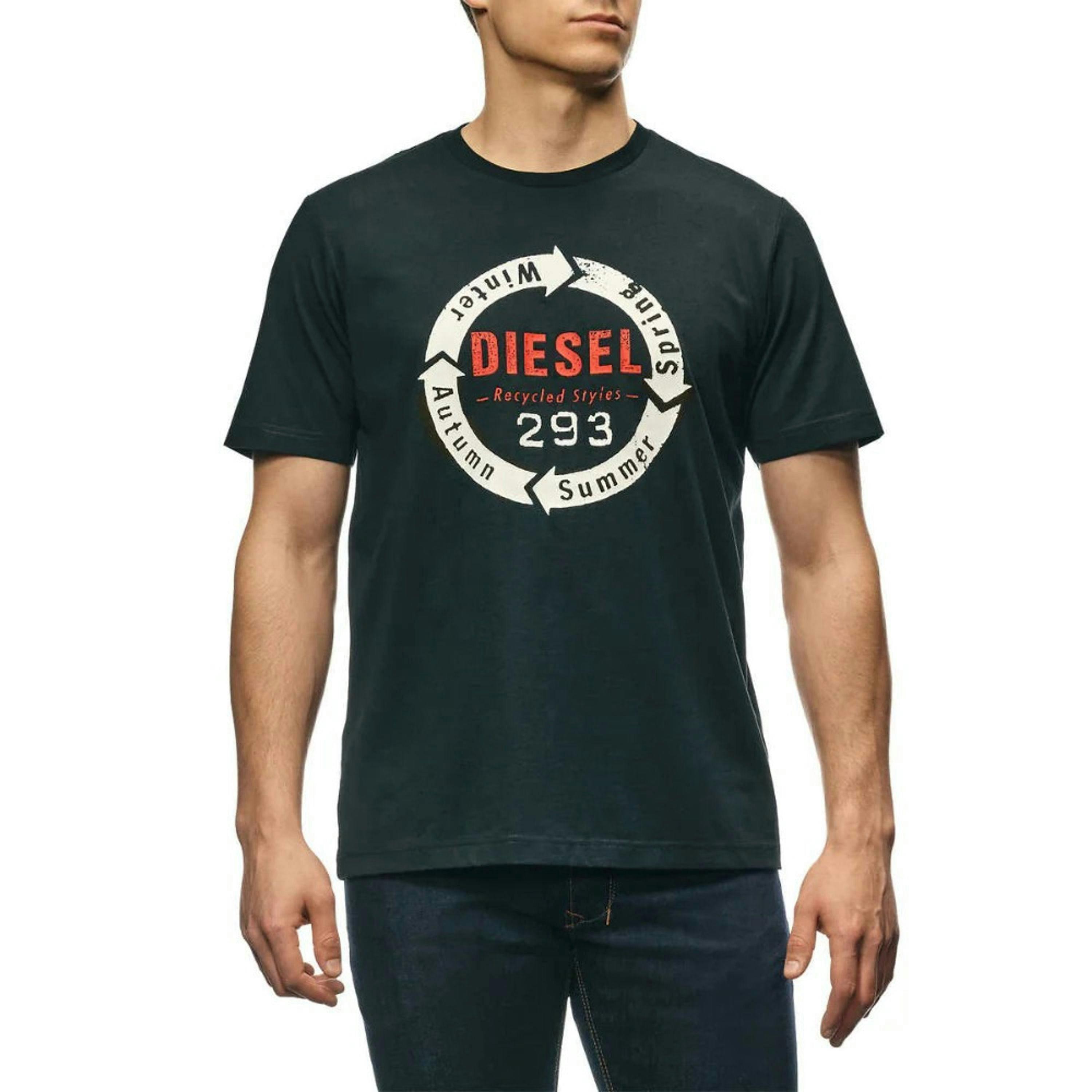 Diesel Unisex Adult Recycled Styles Logo T-Shirt , view 3 of 3