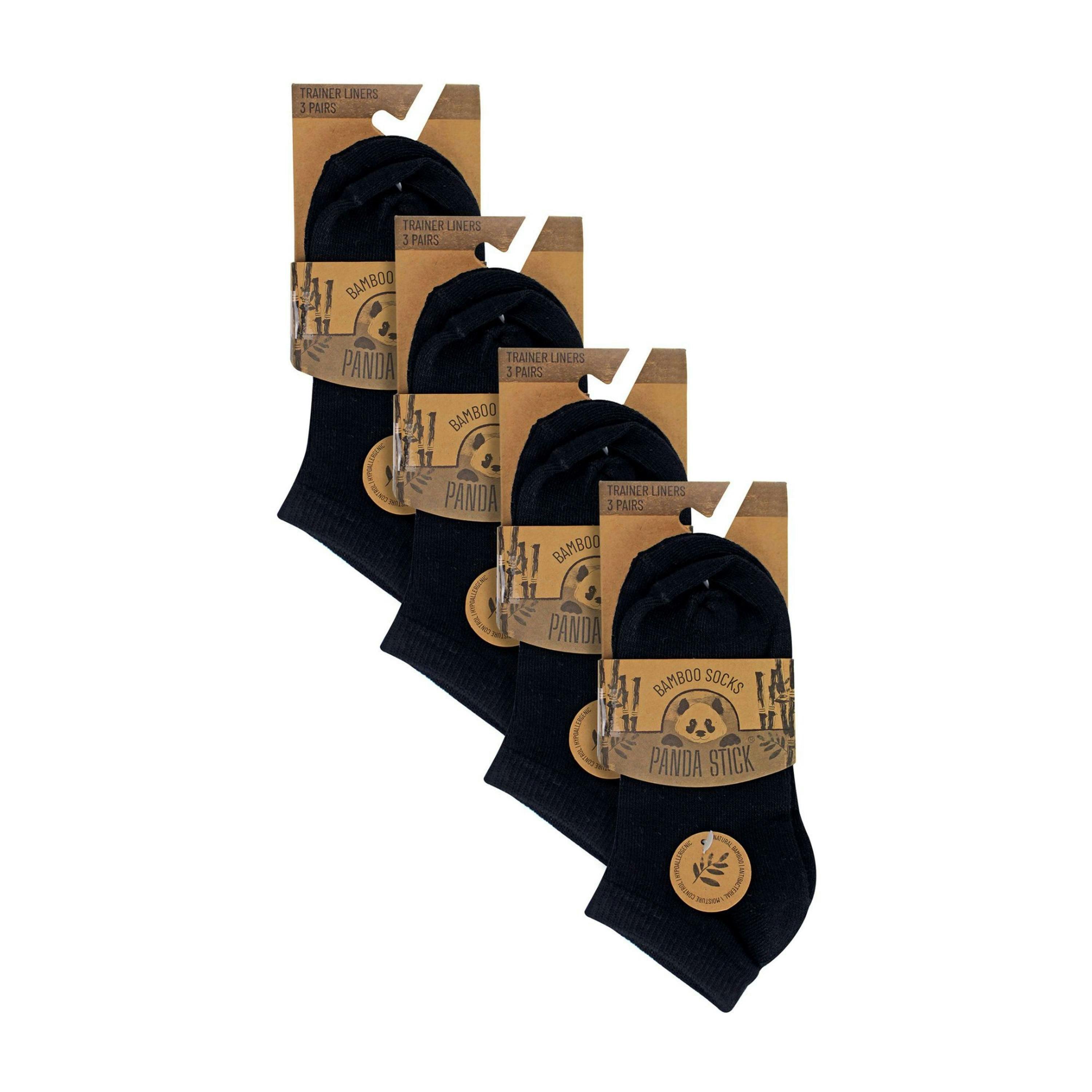 12 Pack Kids Soft Breathable Bamboo Trainer Liner Socks Ideal for PE , view 2 of 3