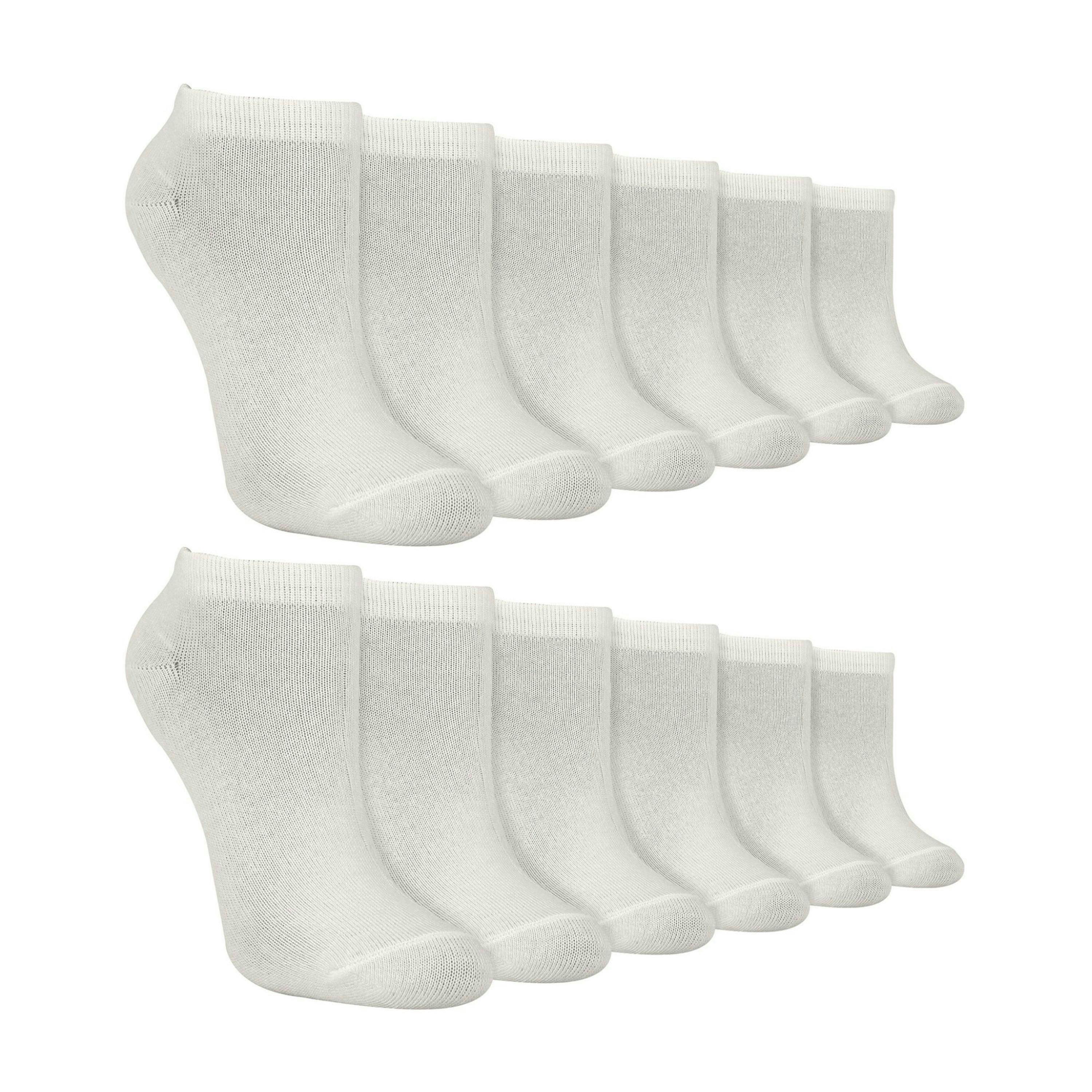 12 Pack Kids Soft Breathable Bamboo Trainer Liner Socks Ideal for PE , view 1 of 3