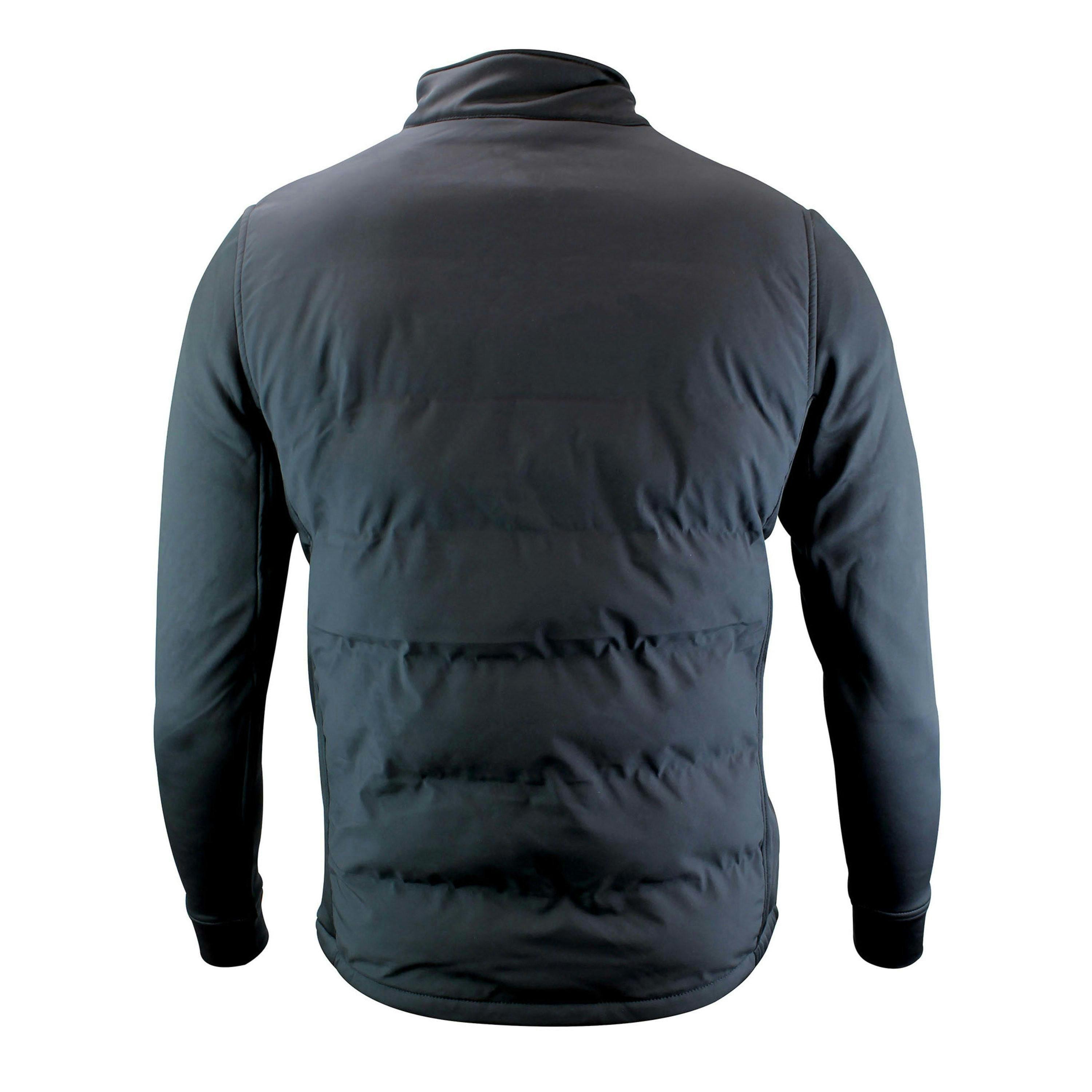 Men's Hybrid Fleece Lined Jacket Full Zip | Insulated Waterproof Coat , view 3 of 5