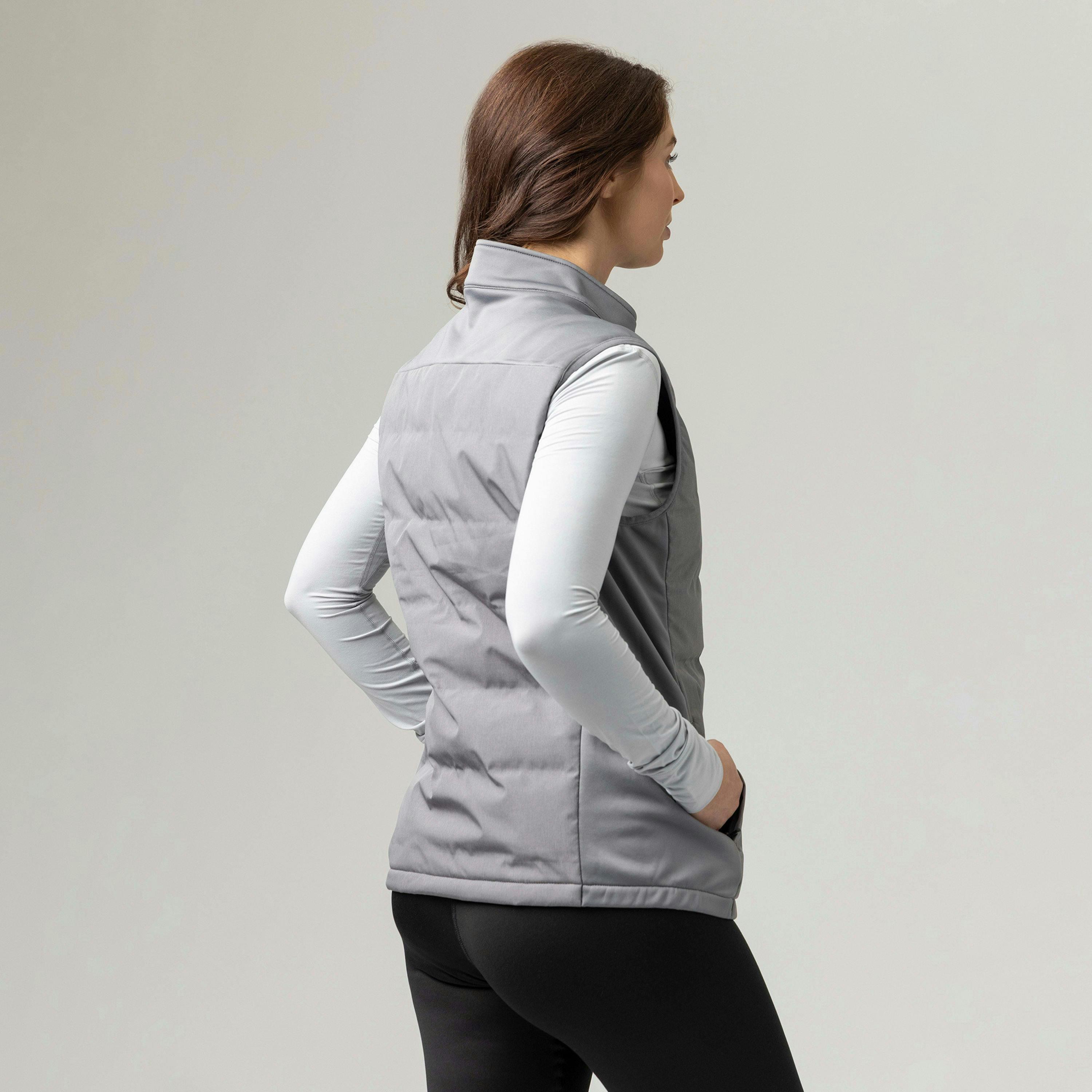 Winter Insulated Women's Hybrid Vest | Fleece-Lined Sleeveless Gilet , view 5 of 5