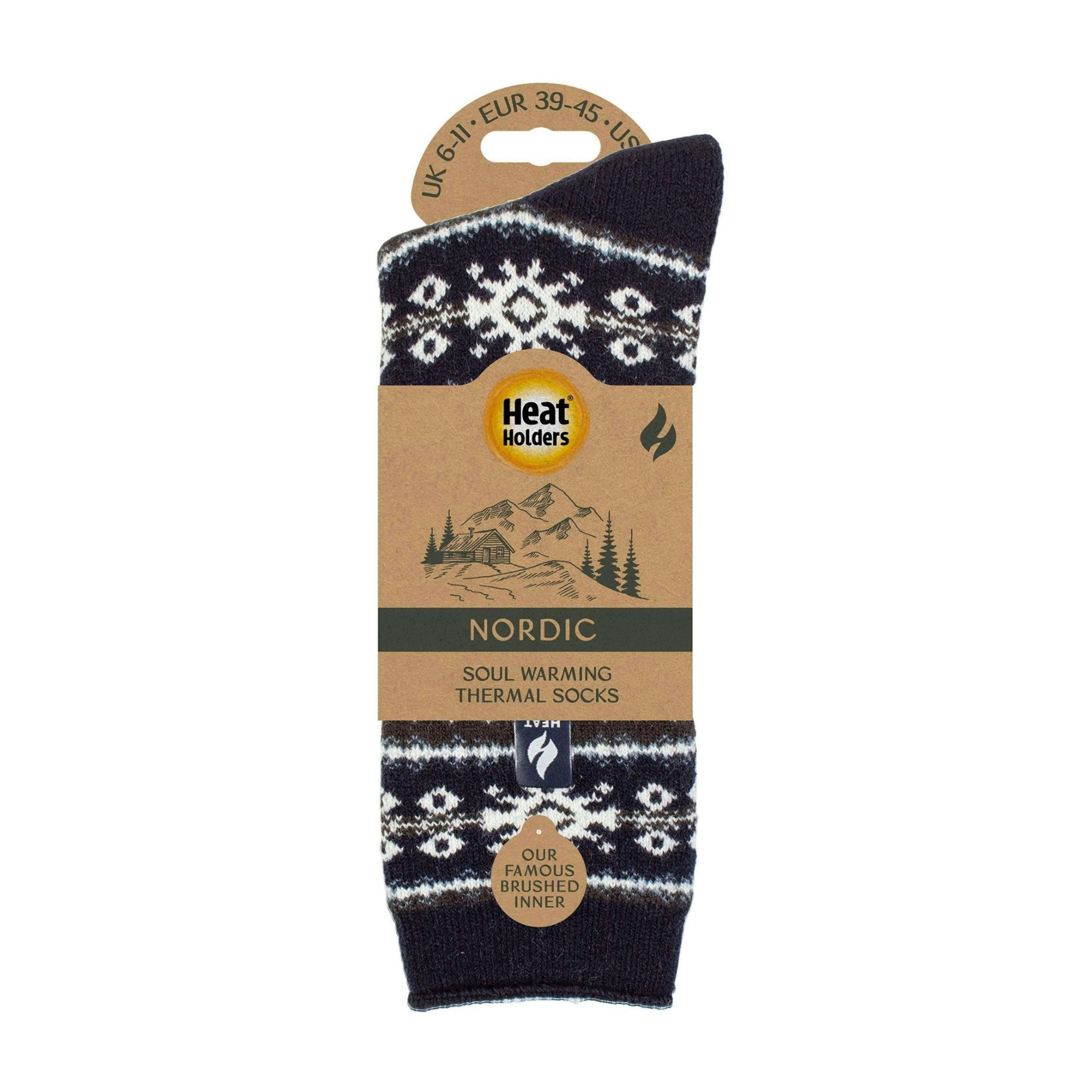 Extra Warm Nordic Thermal Socks for Men | Breathable Lite Winter Socks , view 2 of 5