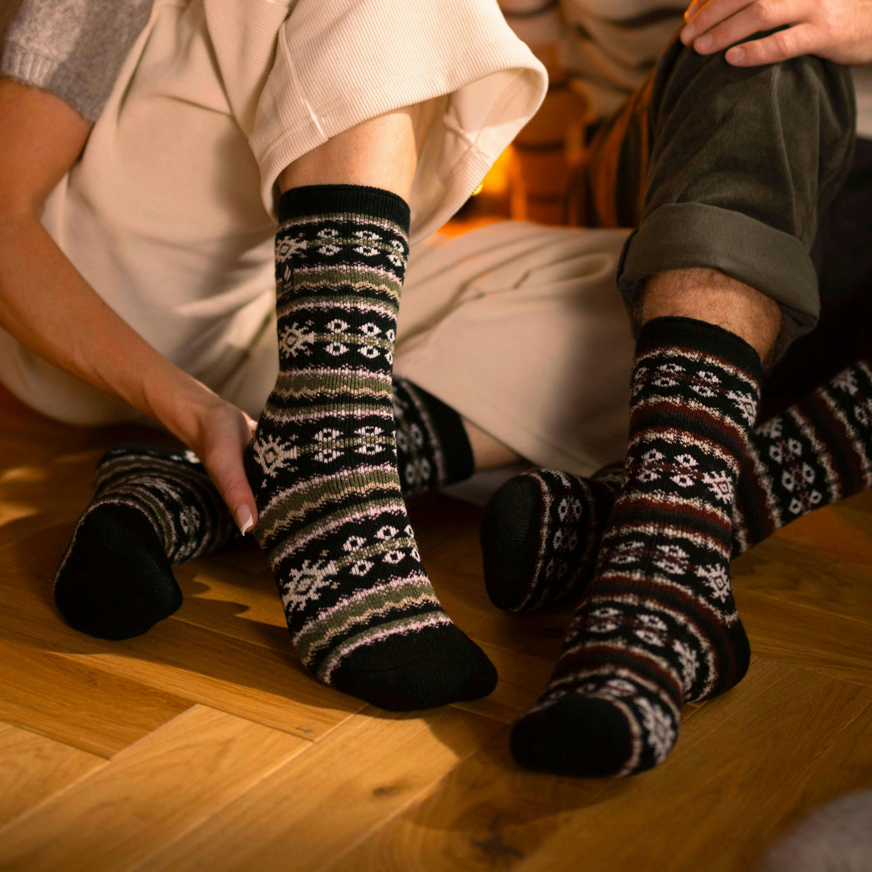Lightweight Nordic Thermal Socks for Women - Winter Comfort , view 5 of 5