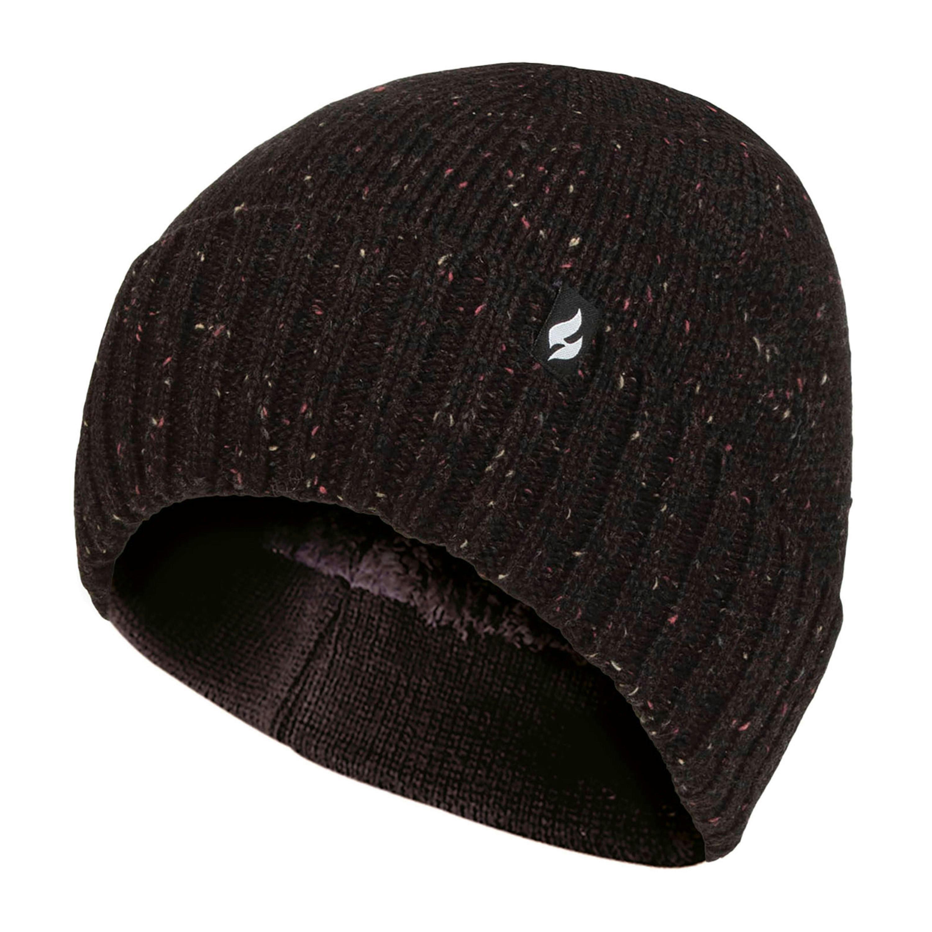 Warm Ribbed Cuff Beanie Hat for Men | Fleece Lined Chunky Winter Hat , view 1 of 4