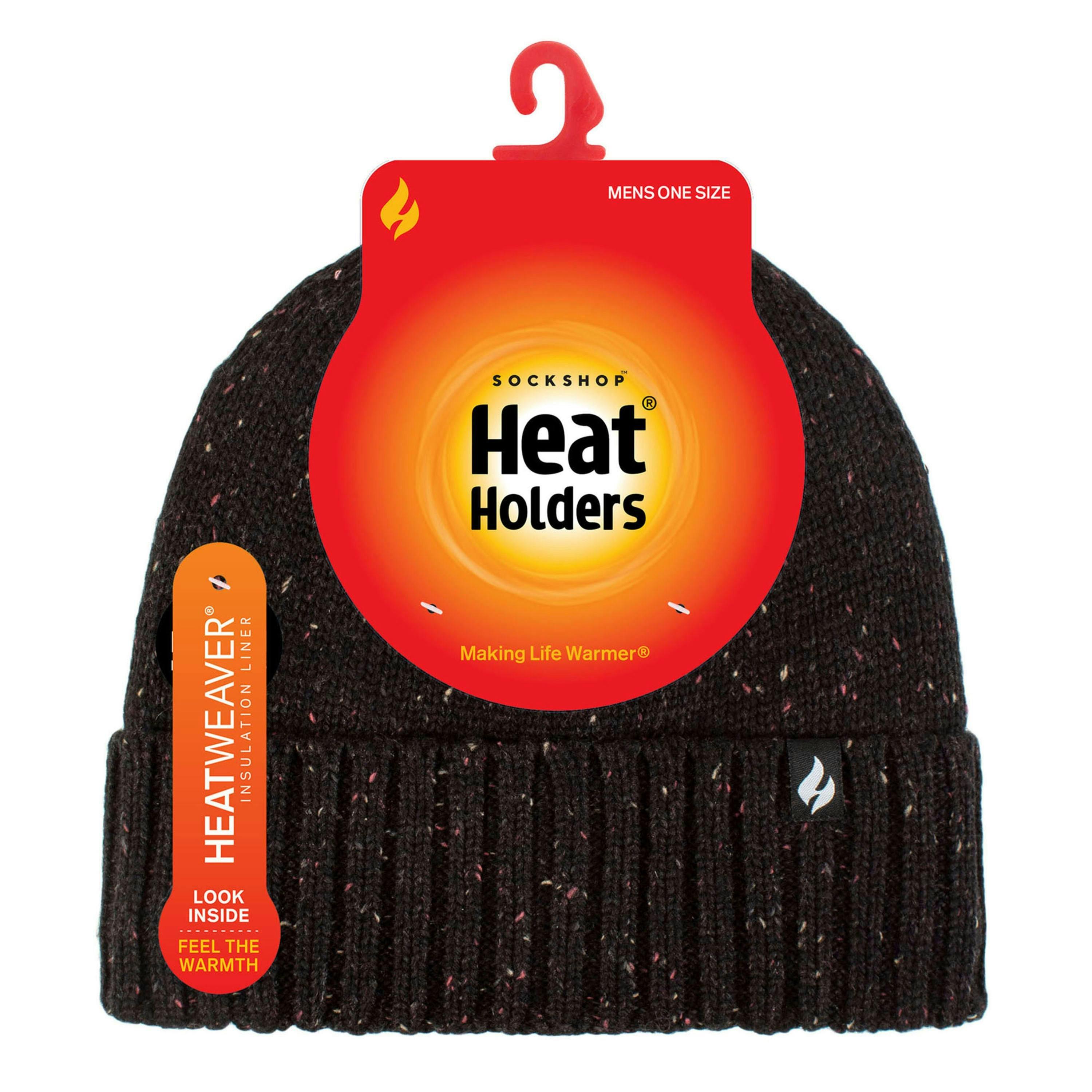 Warm Ribbed Cuff Beanie Hat for Men | Fleece Lined Chunky Winter Hat , view 2 of 4
