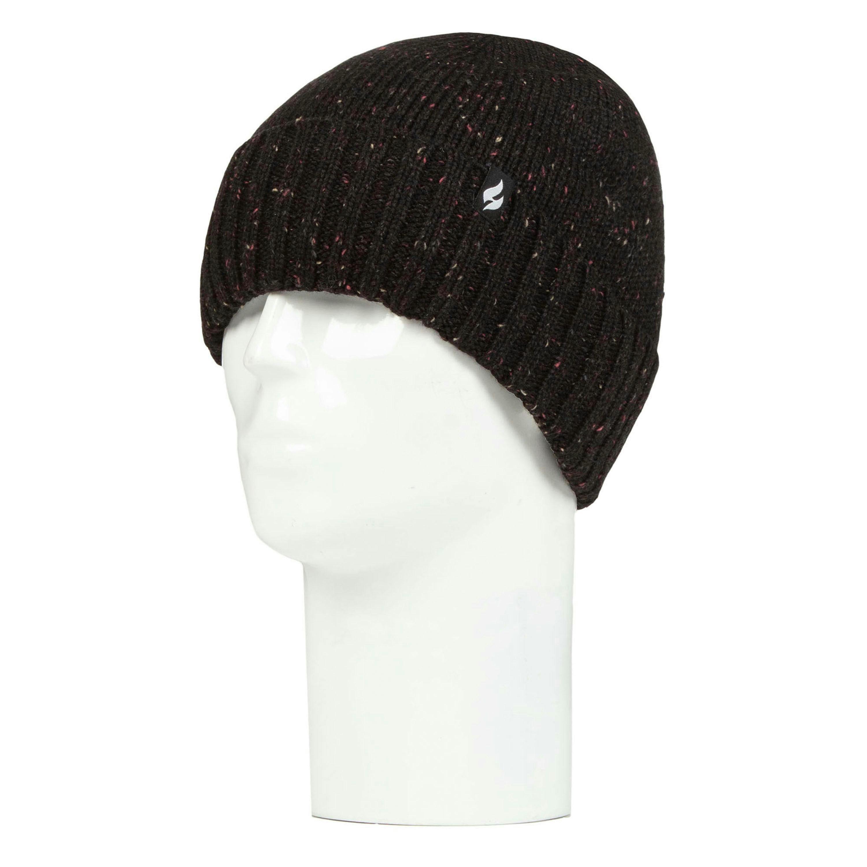 Warm Ribbed Cuff Beanie Hat for Men | Fleece Lined Chunky Winter Hat , view 3 of 4