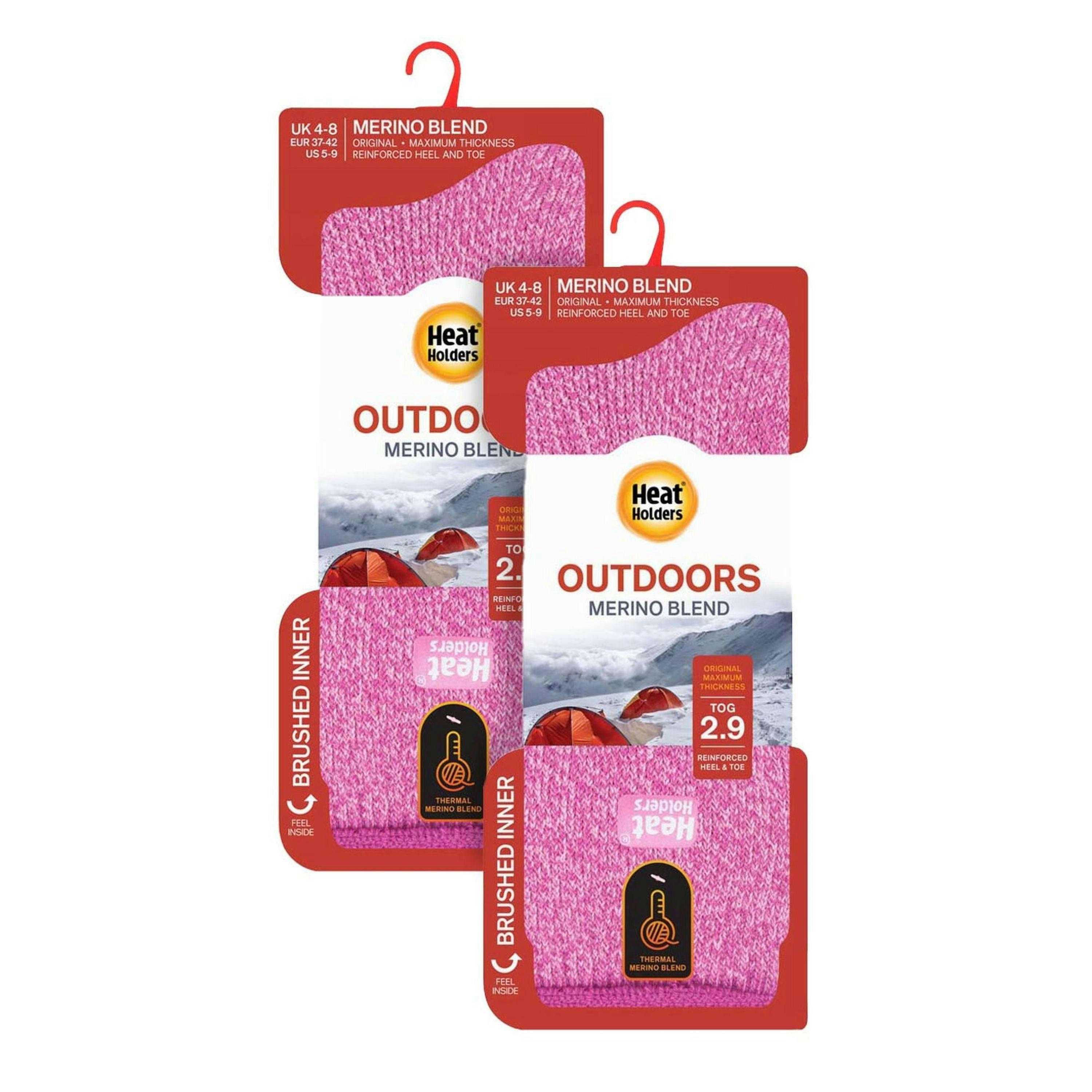 Ladies 2 Pack Merino Wool Thermal Socks , view 2 of 5