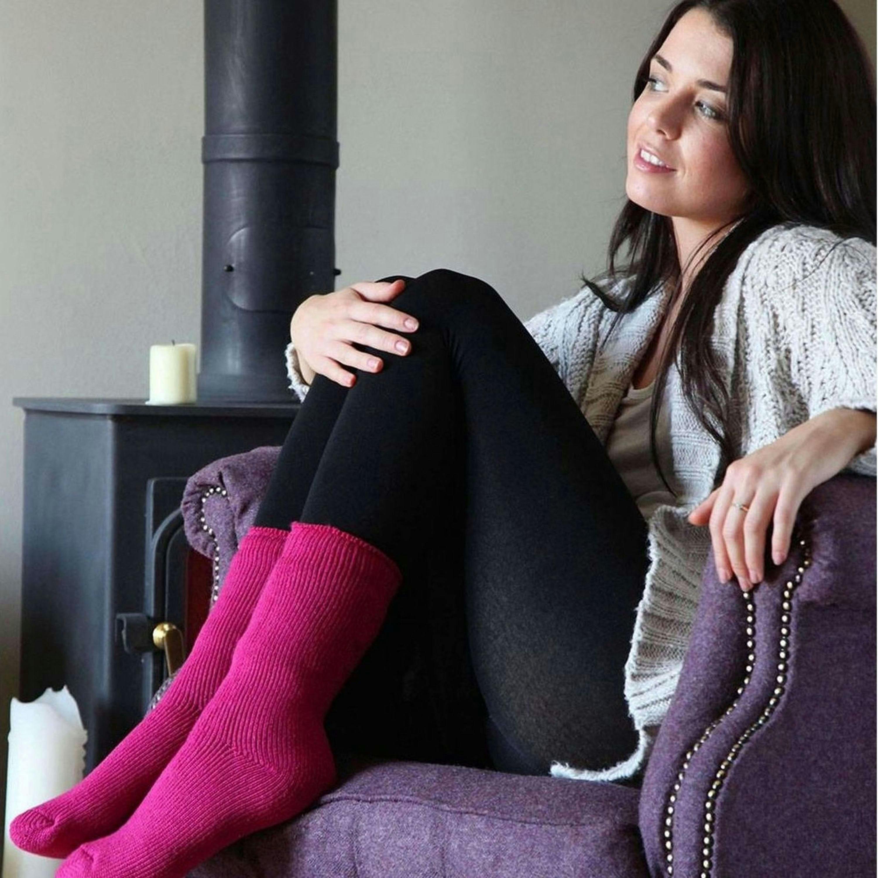 2 Pack Ladies Original Thermal Moisture Wicking Socks , view 4 of 5