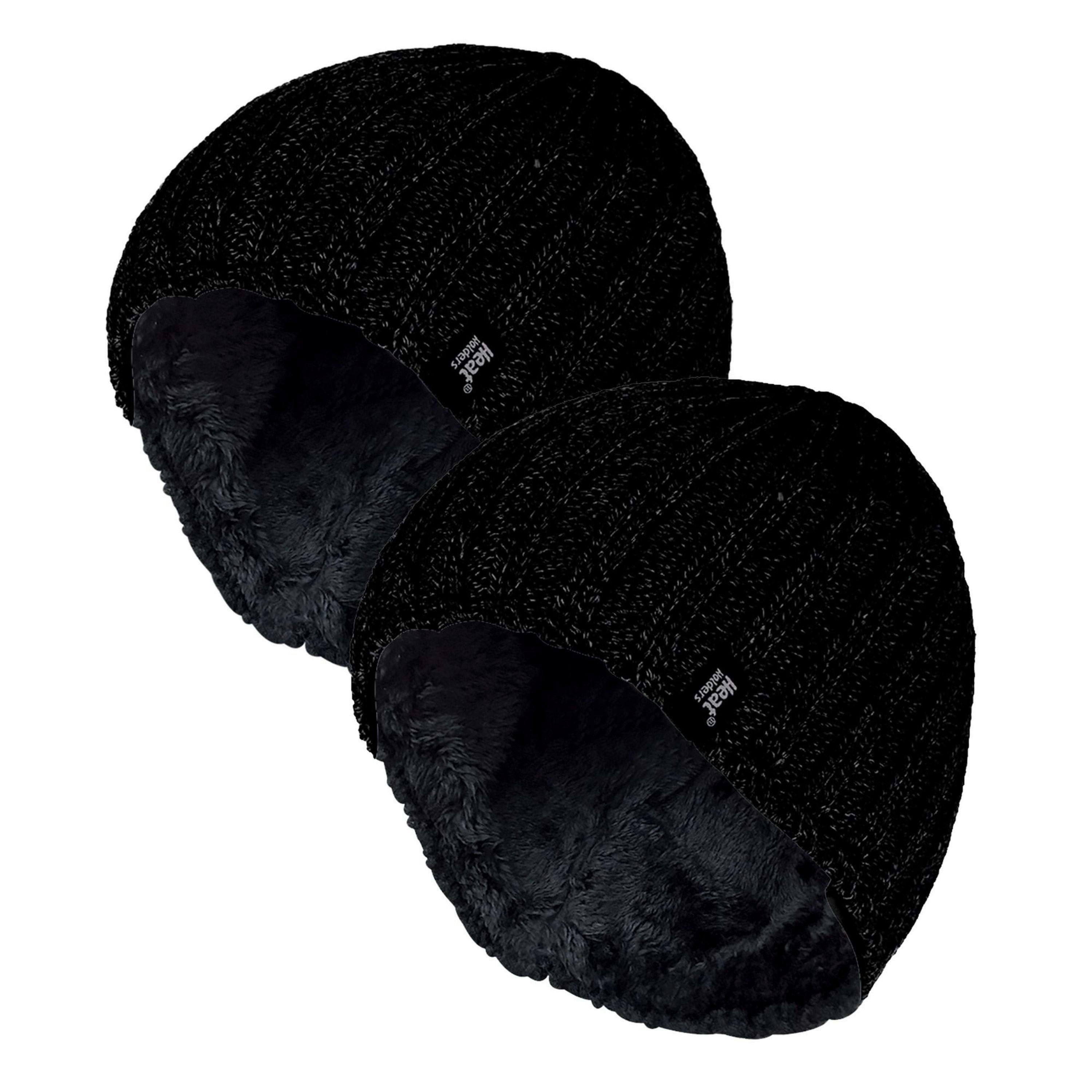Mens Chunky Soft Winter Ribbed Hat - 2 Pack , view 1 of 5