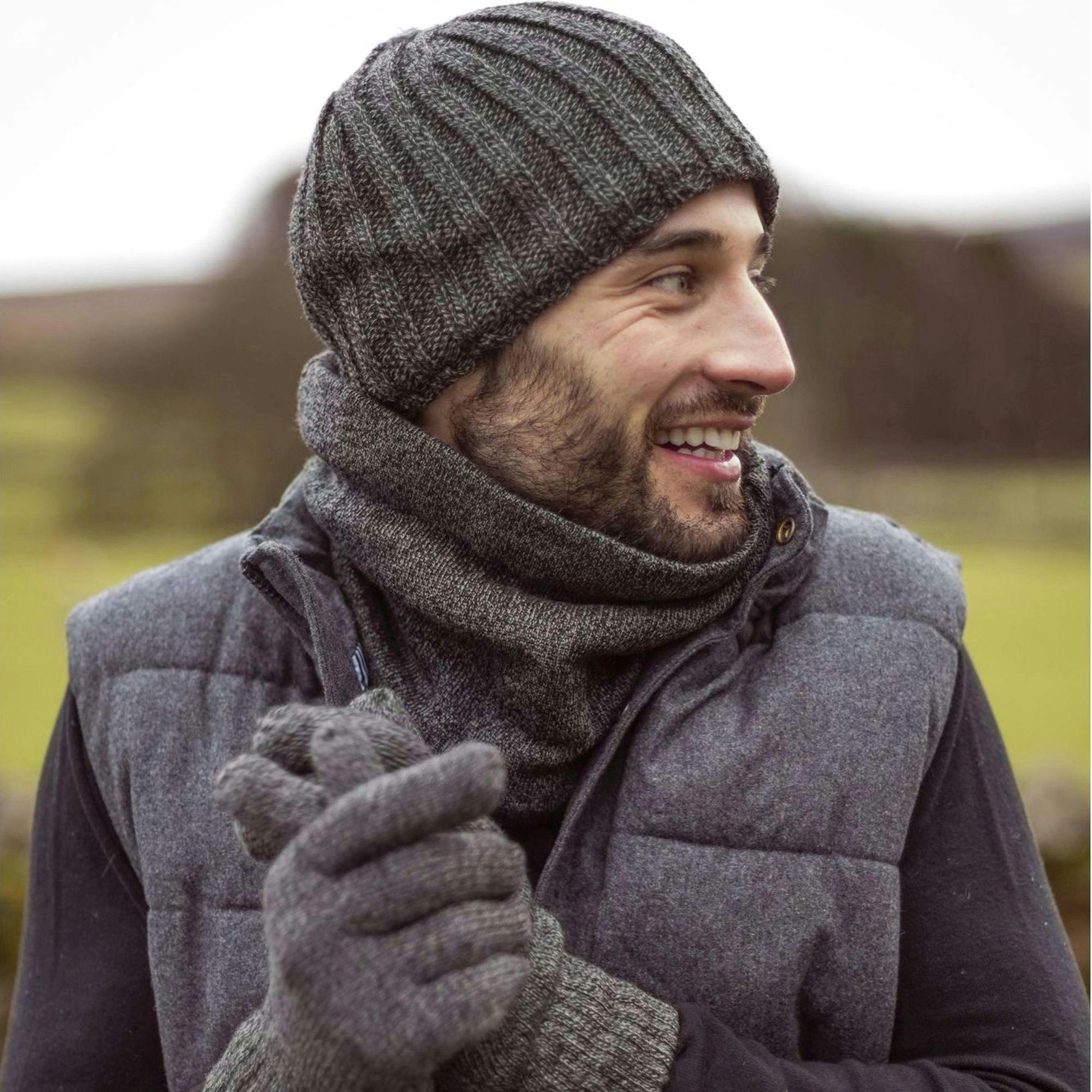 Mens Chunky Soft Winter Ribbed Hat - 2 Pack , view 4 of 5